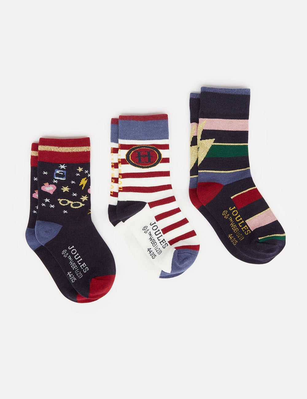 Joules Enchanting Harry Potter™ Sock 3 Pack - Potions And Stripes