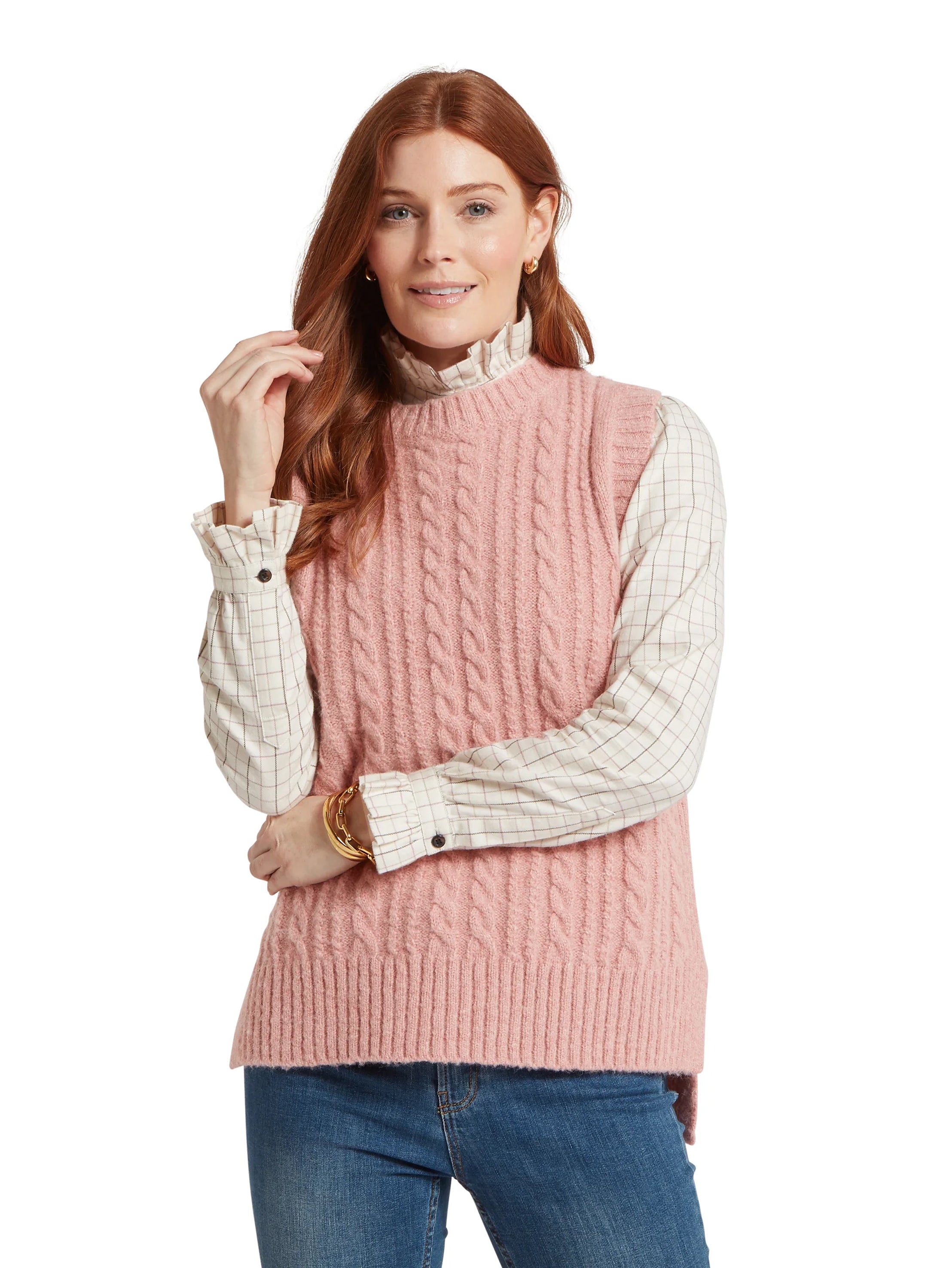 Schoffel Evie Sleeveless Jumper Dusky Pink