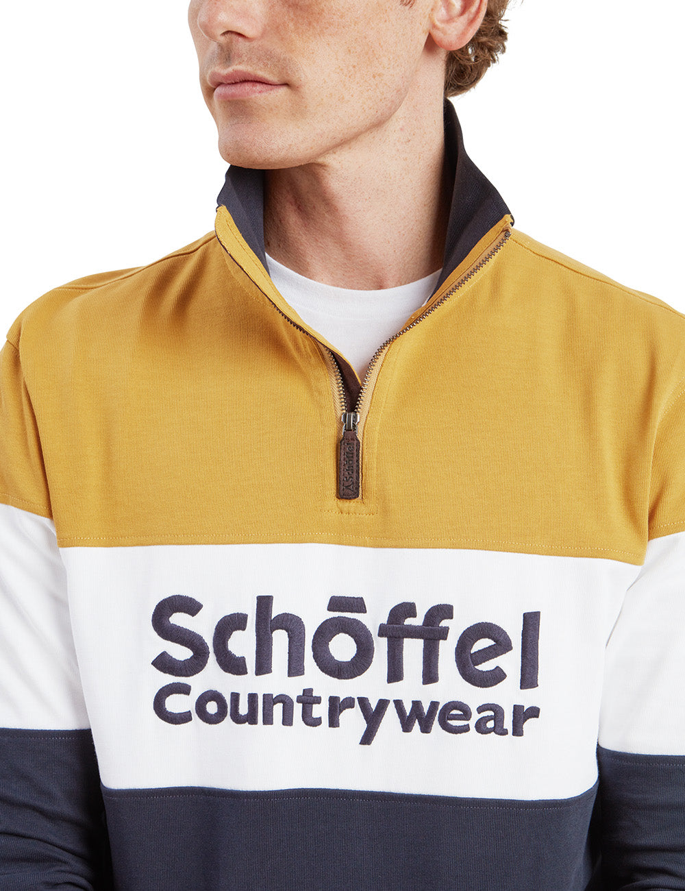 Schoffel Exeter Heritage 1/4 Zip - Mustard