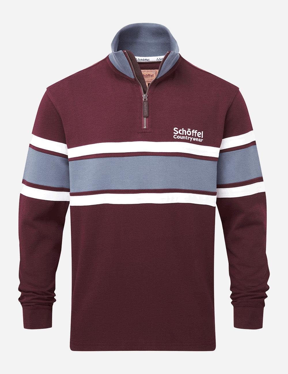 Schoffel Exmouth Heritage 1/4 Zip - Wine