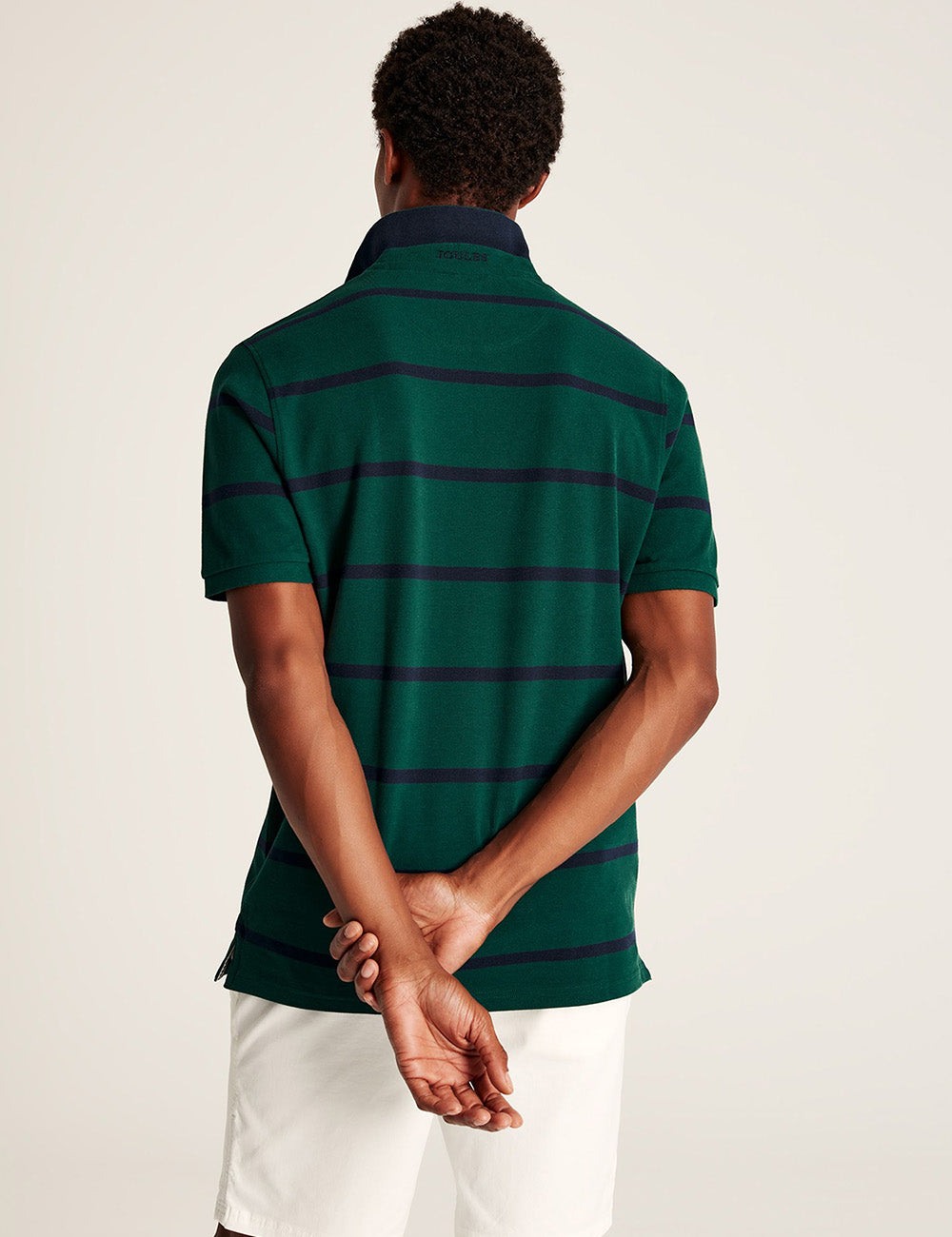 Joules Filbert Striped Polo Shirt - Green Stripe