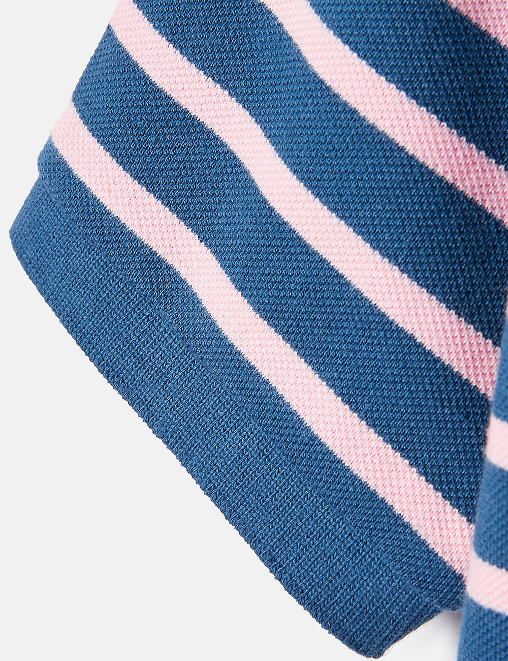 Joules Filbert Striped Polo Shirt - Ink Blue/Lilac Stripe