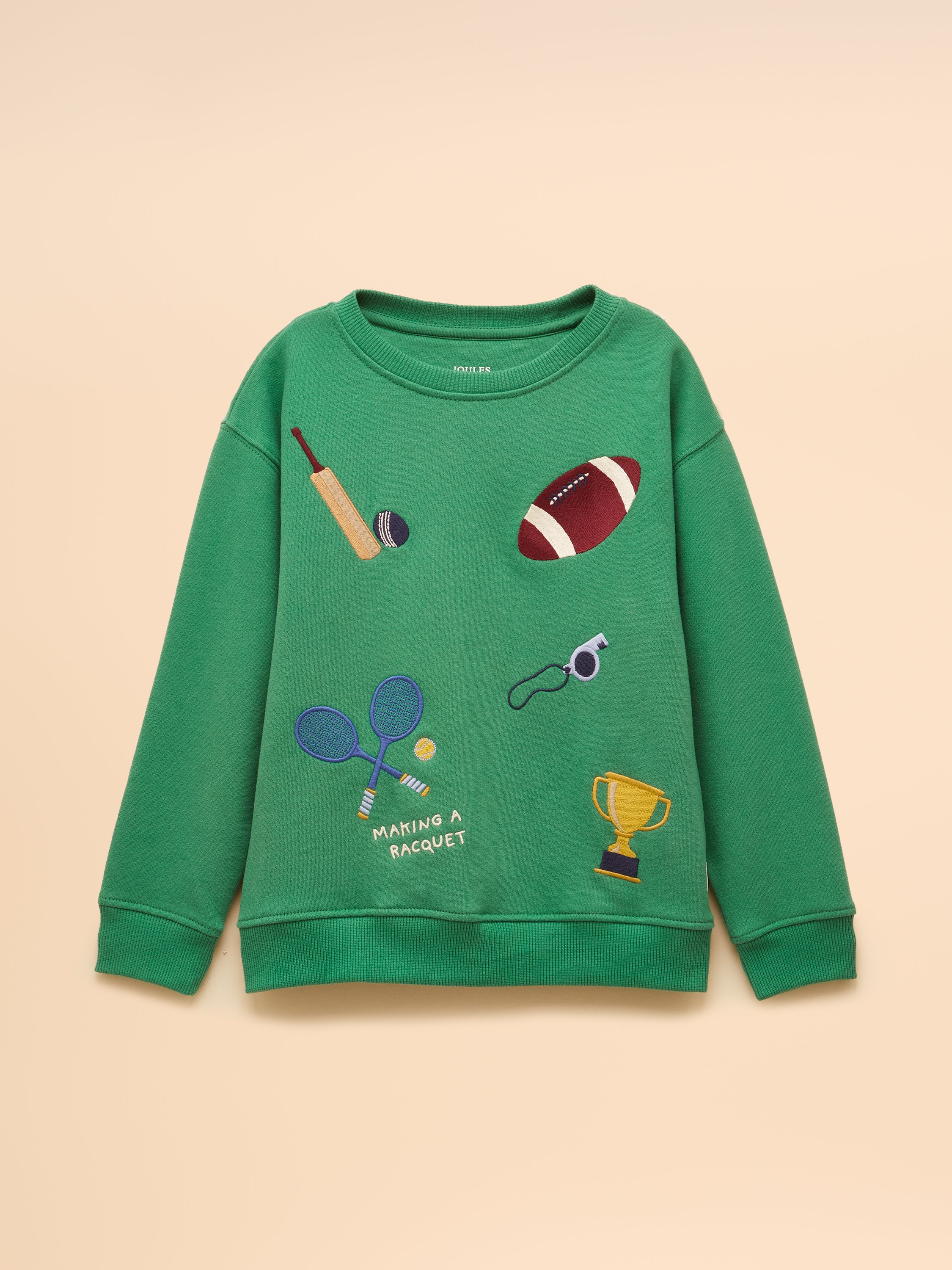 Joules Kids Sports Sweatshirt Green