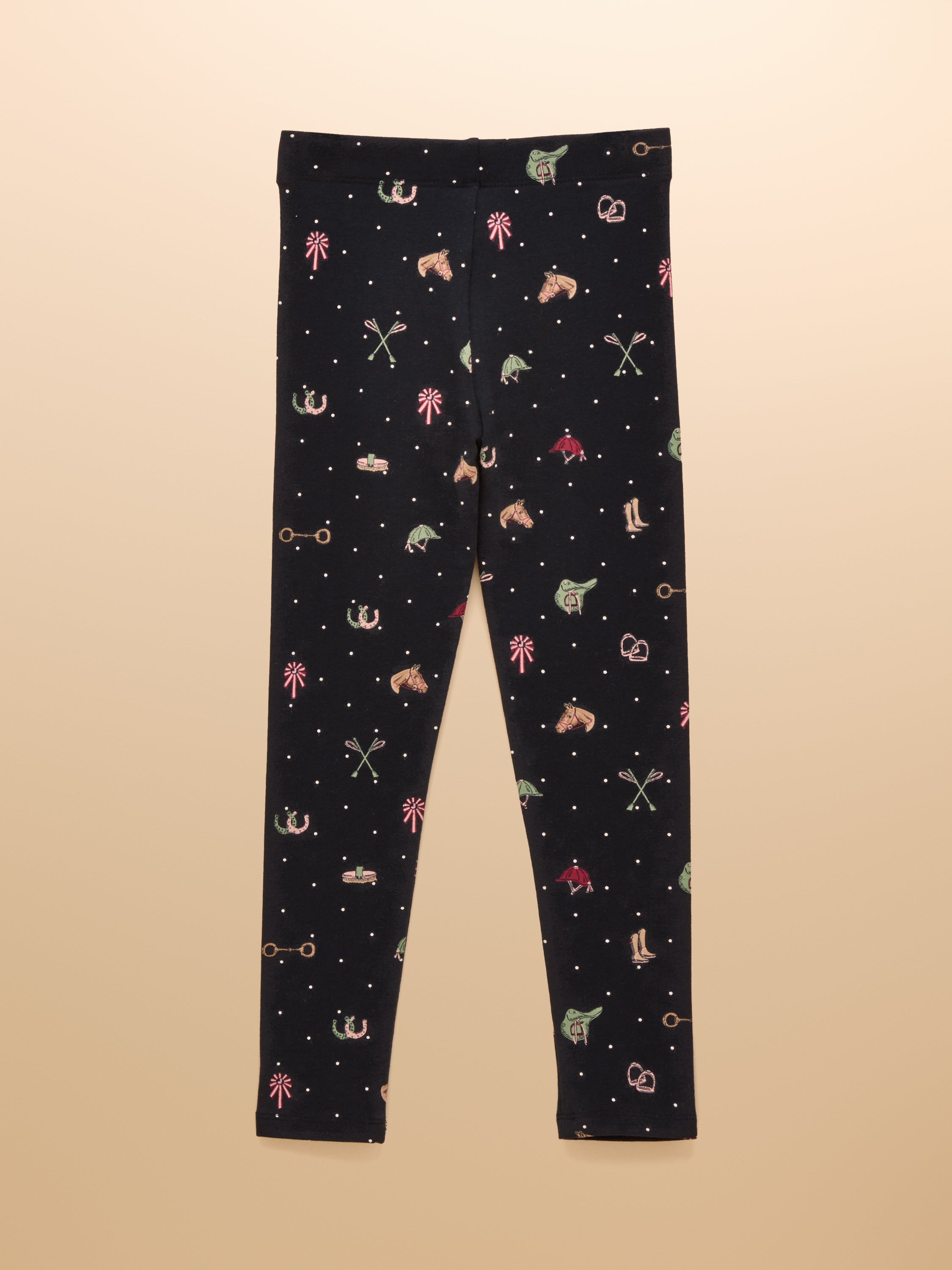Joules Kids Deedee Leggings Navy Tictac Horse