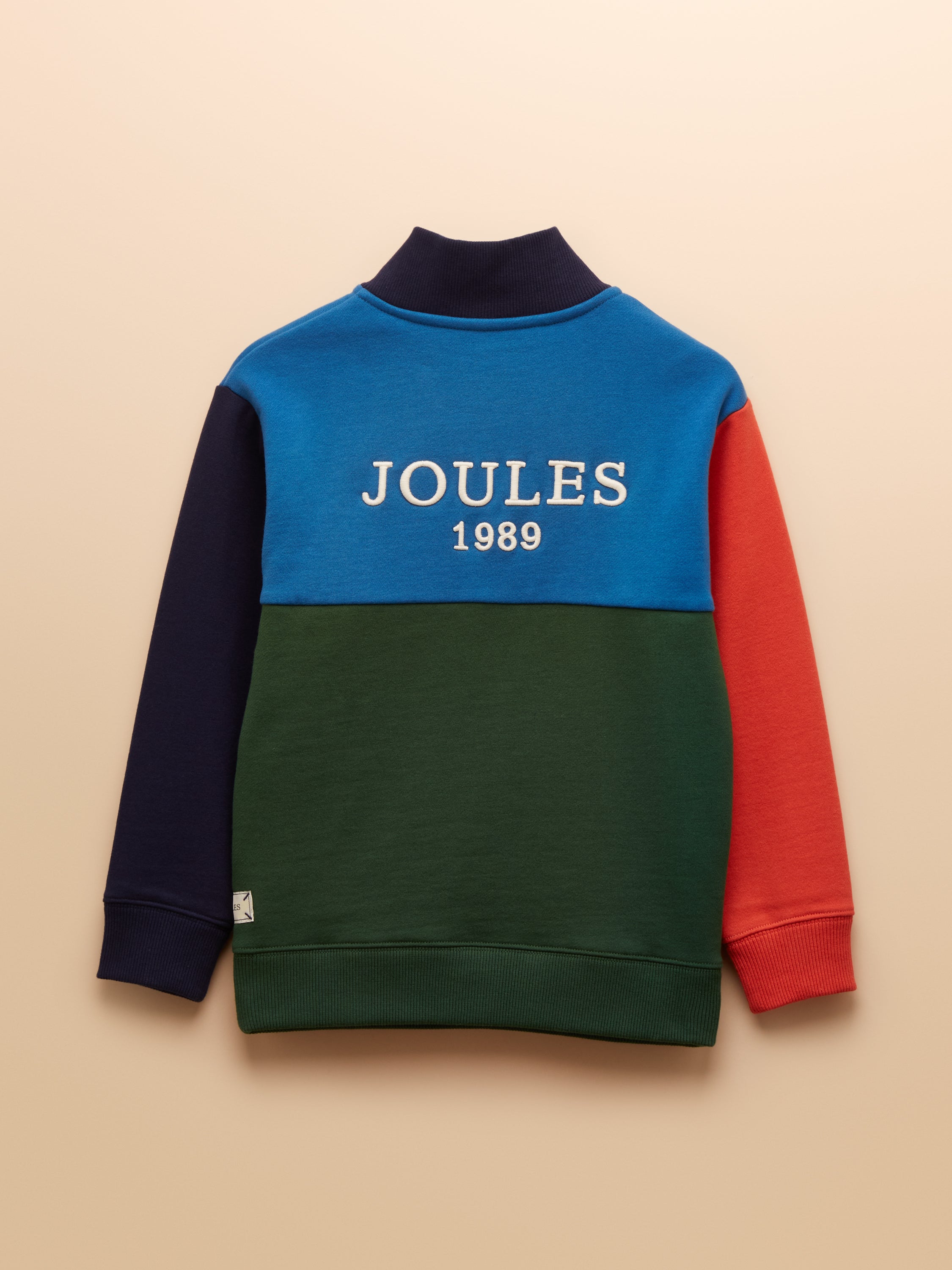 Joules Kids Elliot 1/4 Zip Sweatshirt Multi