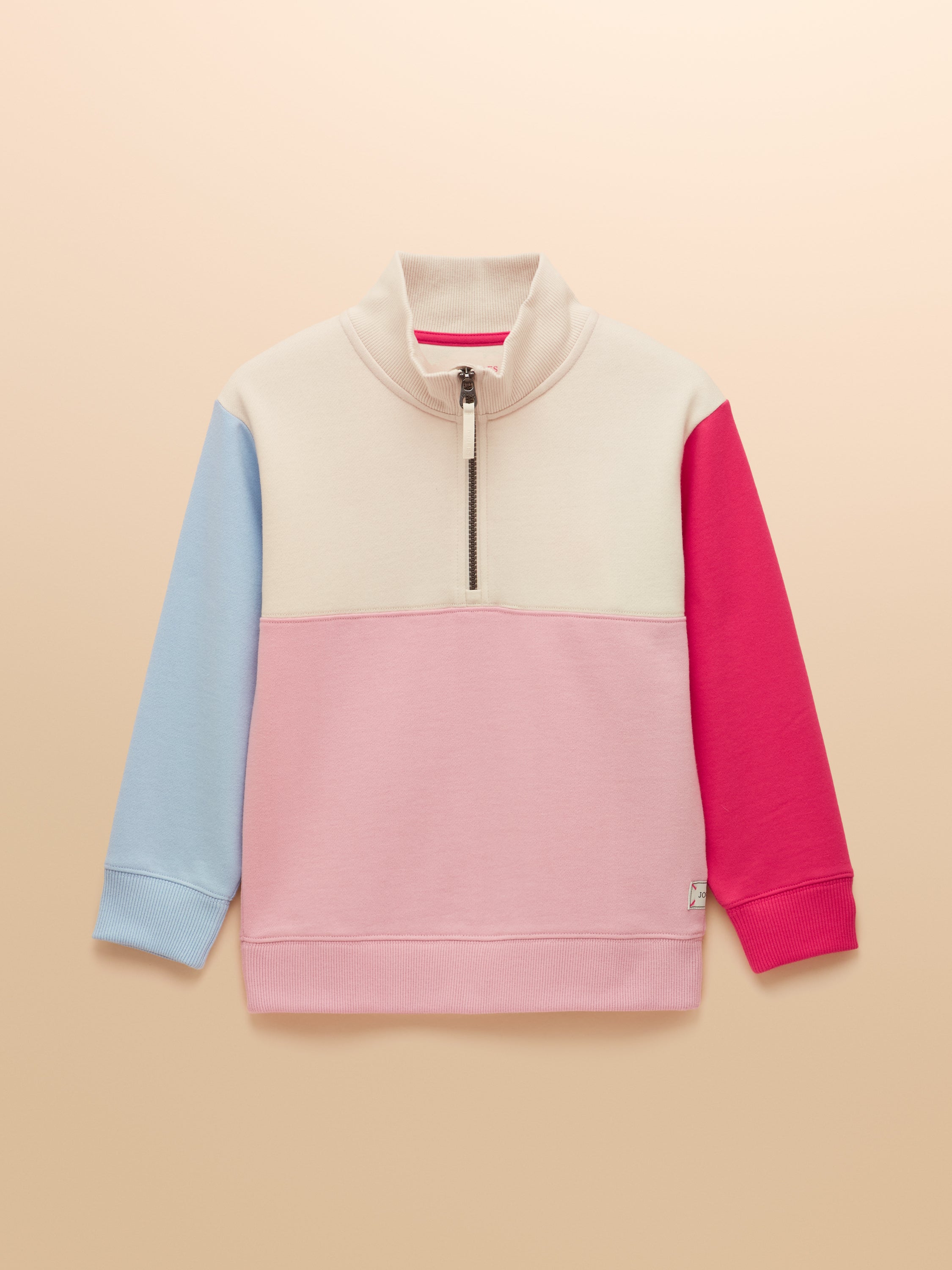 Joules Kids Elliot Top Pink Colourblock