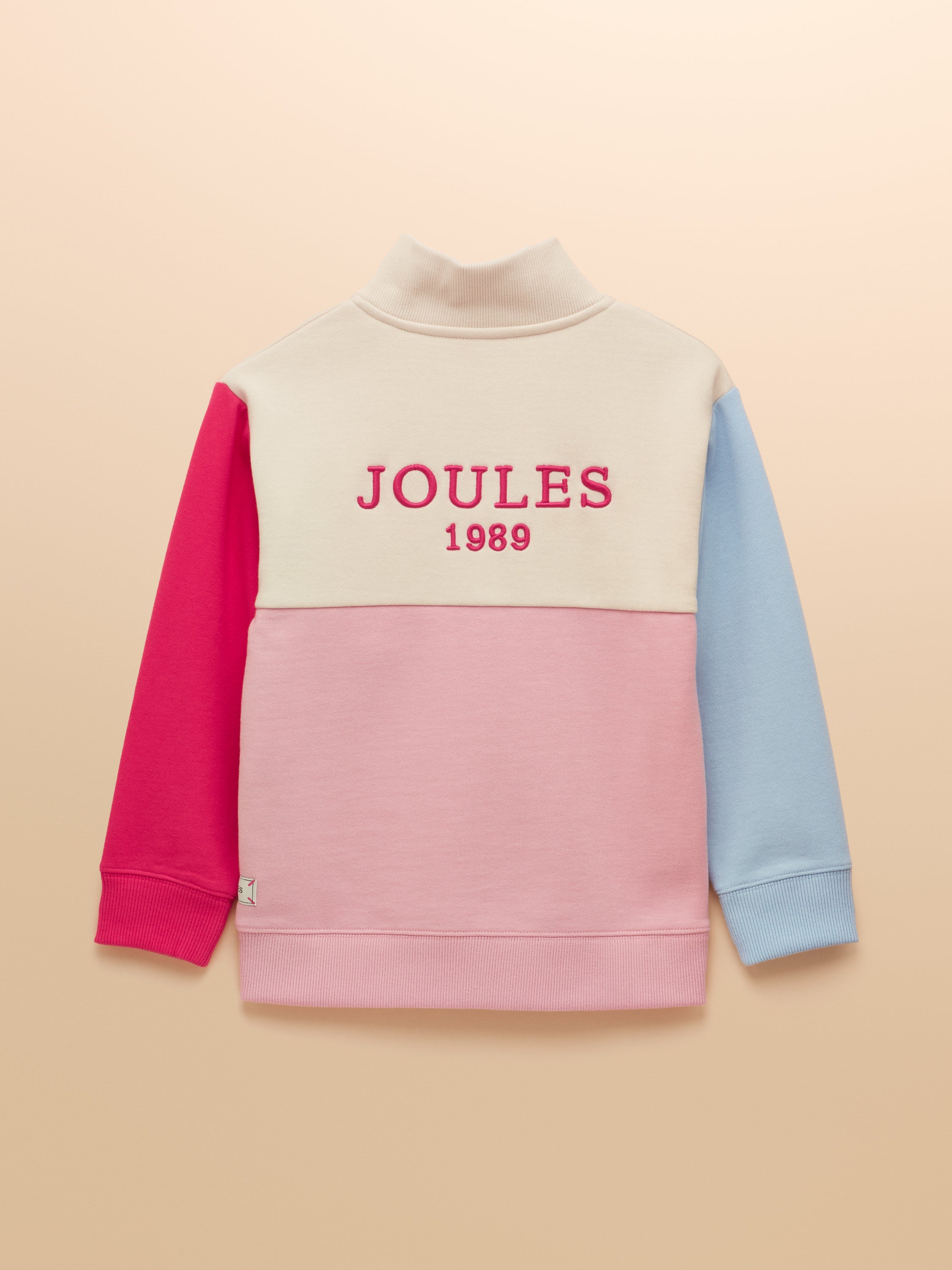 Joules Kids Elliot Top Pink Colourblock