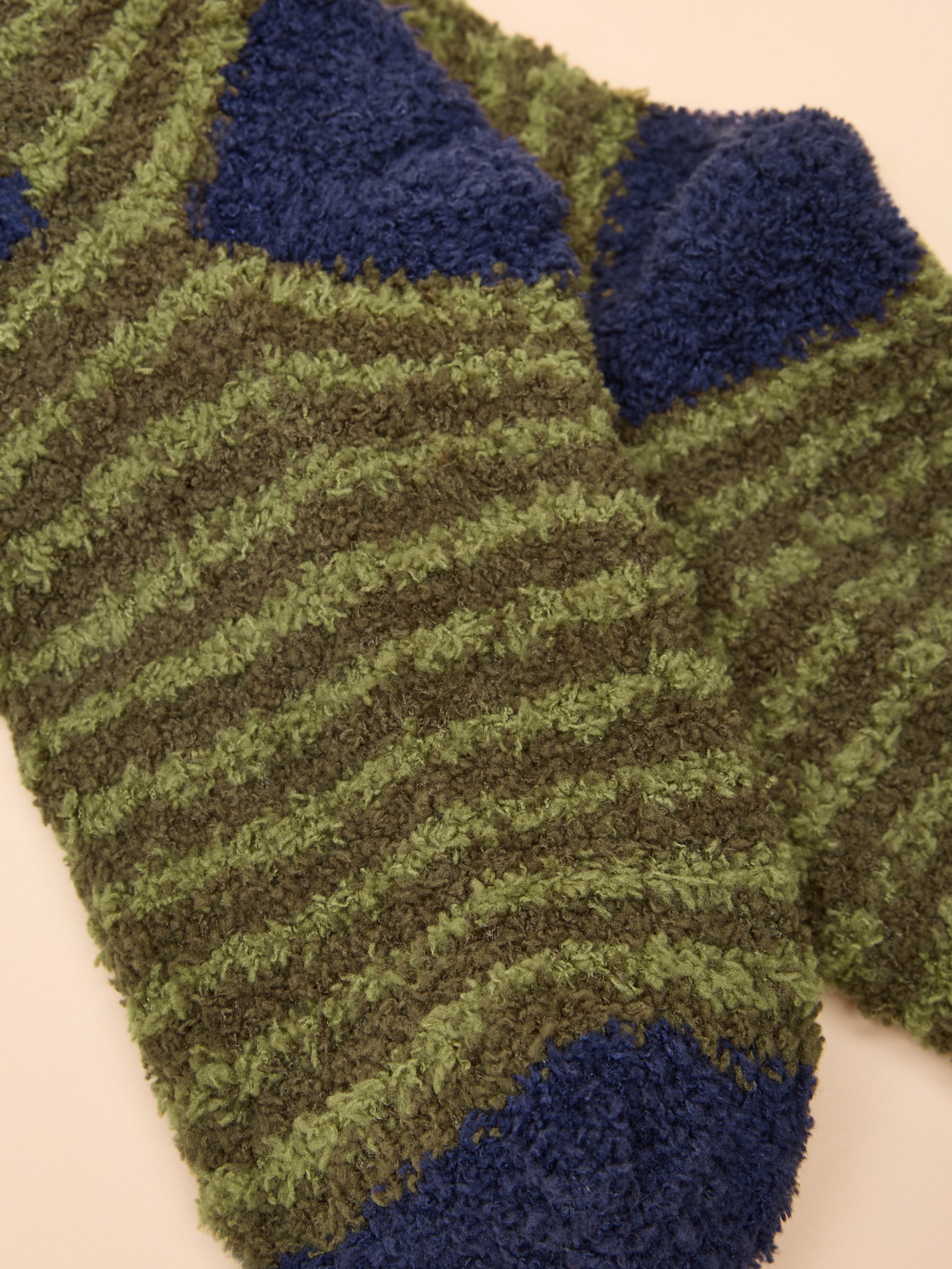 Joules Fluffy Socks Green