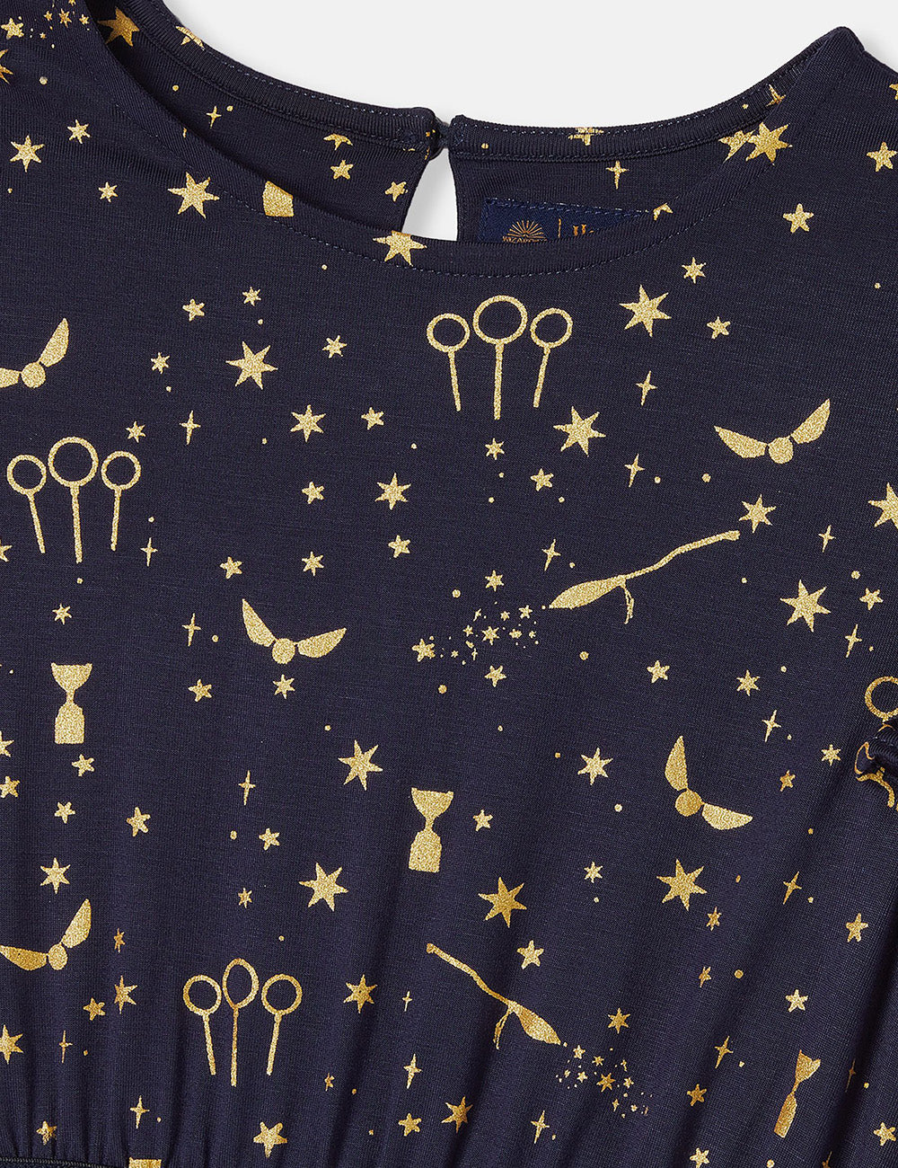 Joules Harry Potter™ Ginny Dress - Navy Starry Quidditch