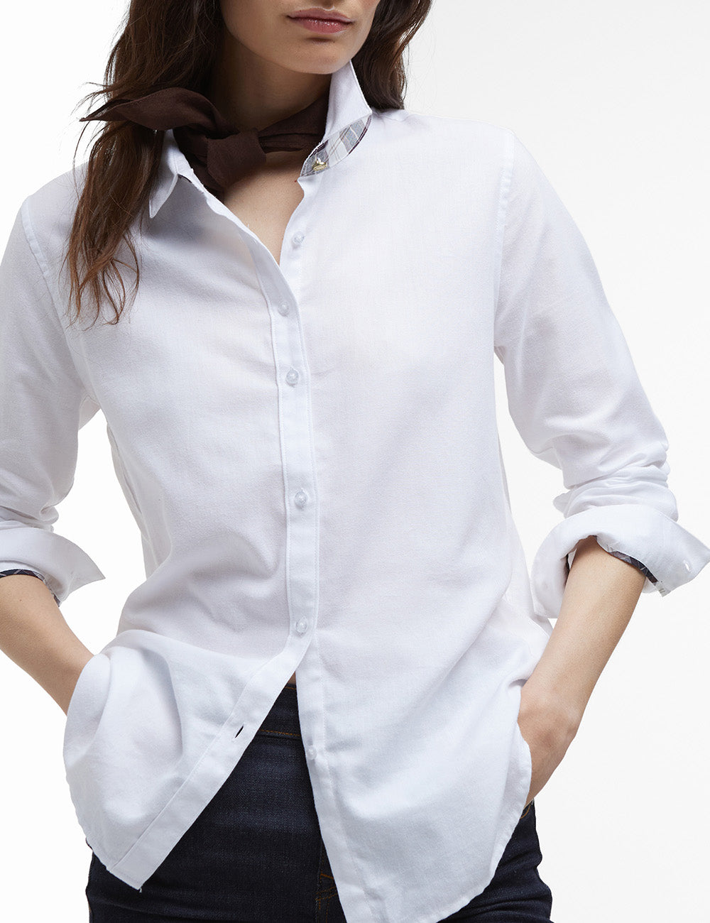 Barbour Glades Shirt - White/Gardenia