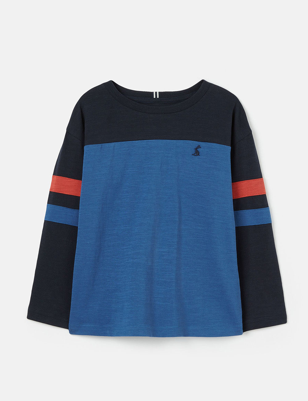 Joules Grayson Colourblock T-Shirt - Dark Blue
