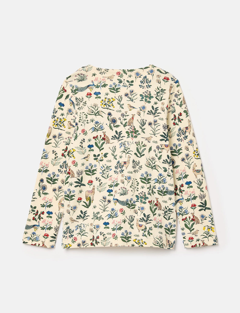 Joules Harbour Long Sleeve T-Shirt - Cream Animal Floral