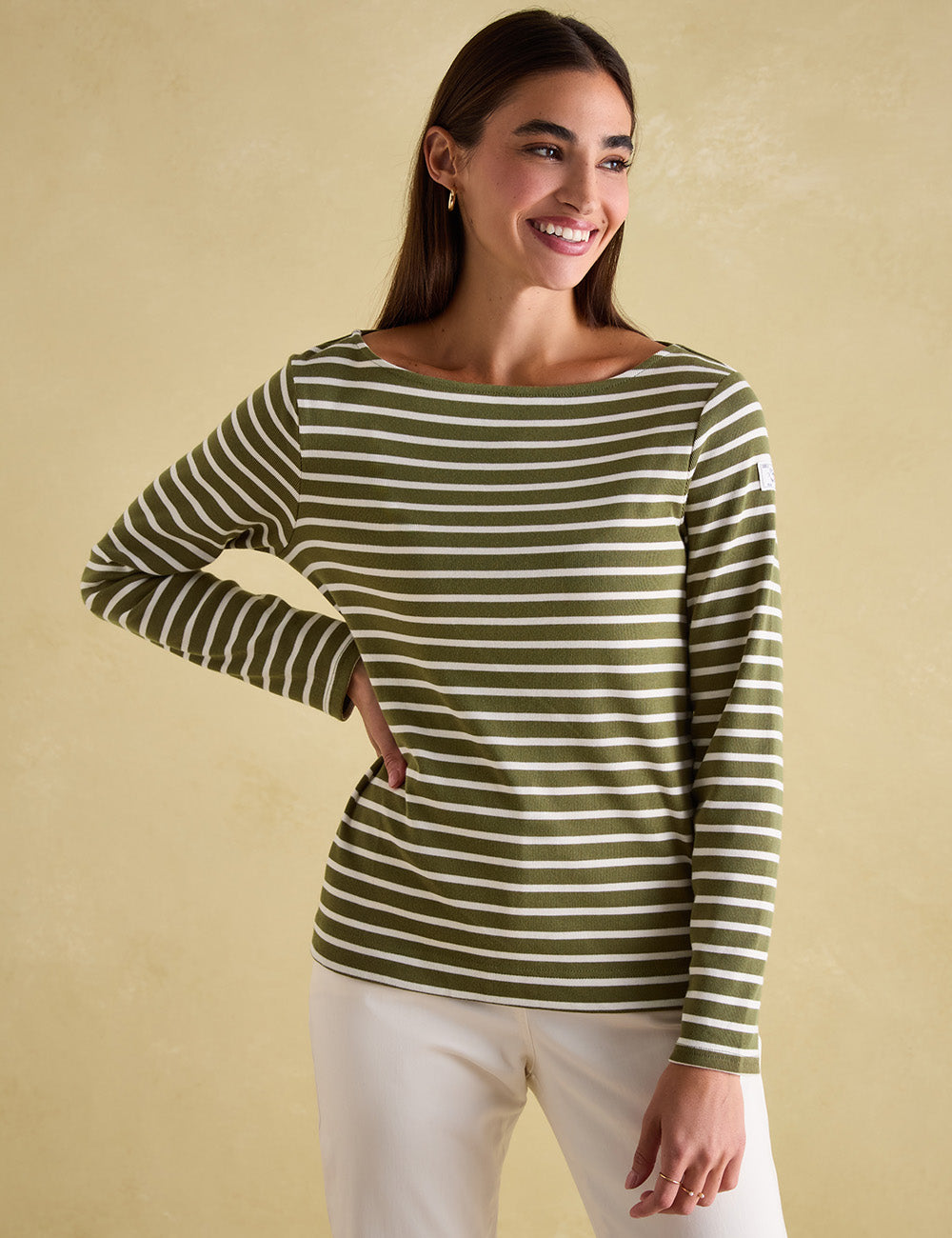 Joules Harbour Long Sleeve Top - Green