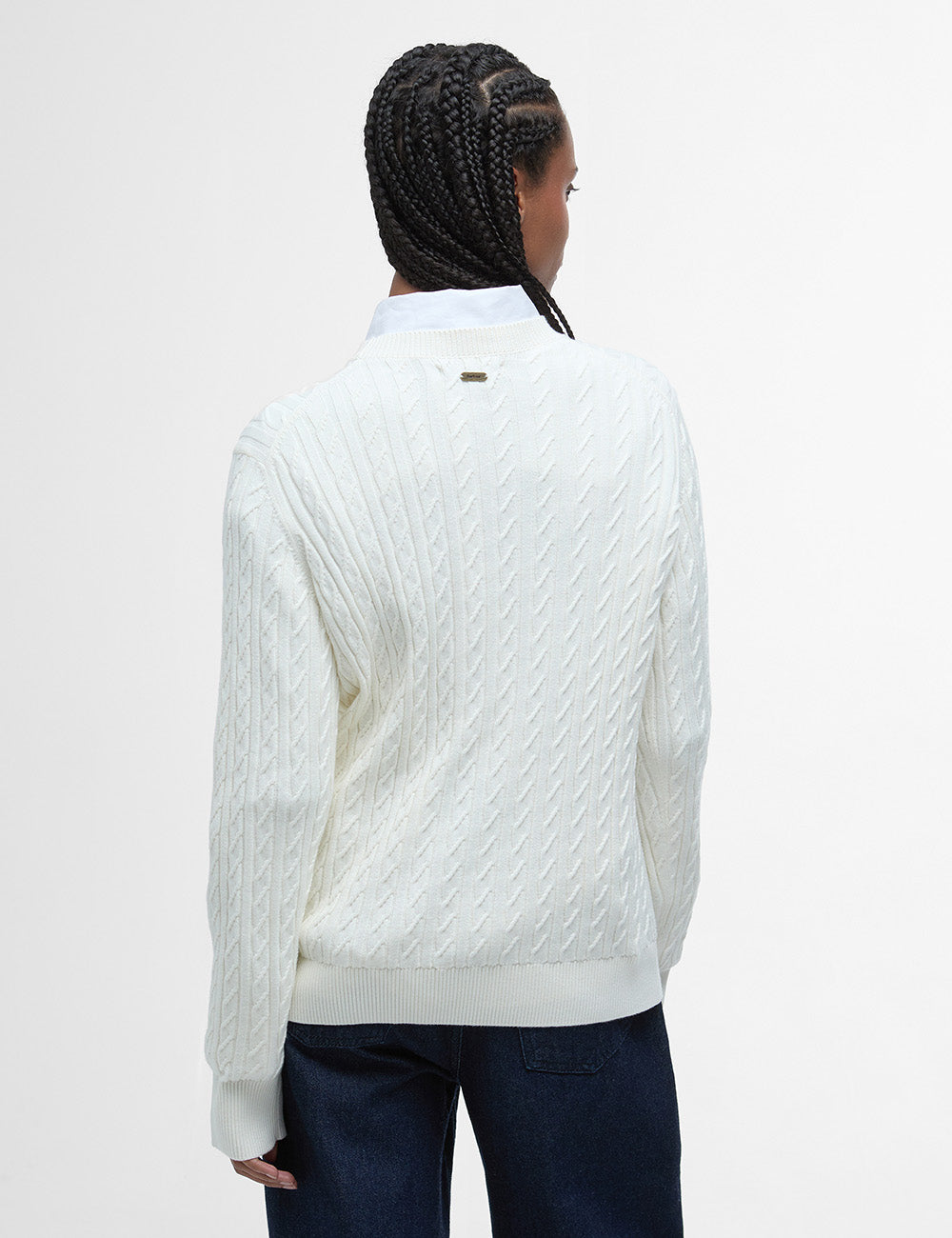 Barbour Hartland Knitted Jumper - Cloud