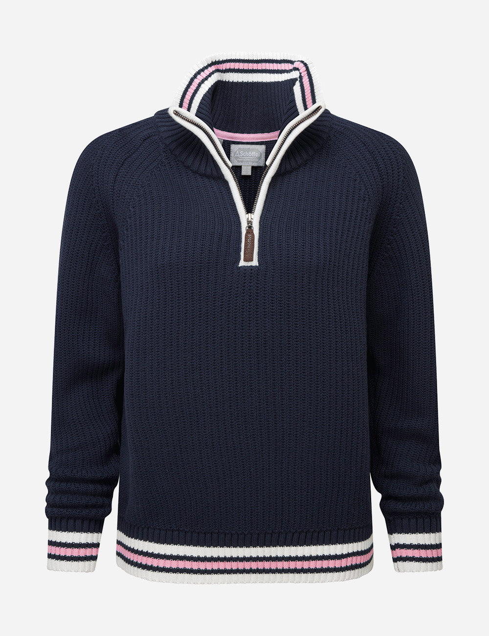 Schoffel Havelet Bay 1/4 Zip Jumper - Navy