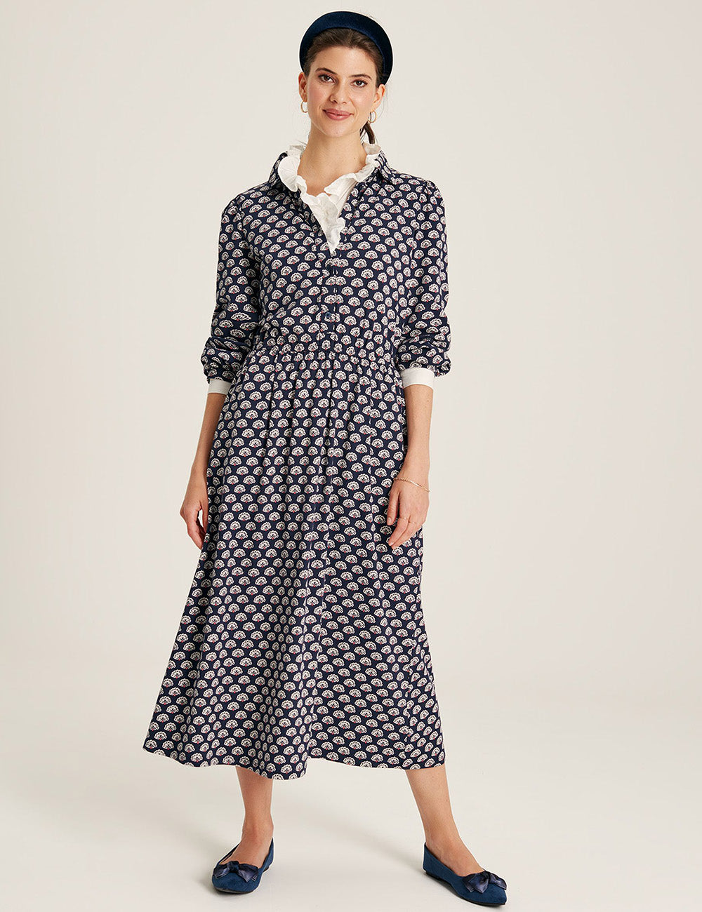 Joules Hazel Shirt Dress - French Navy Peacock