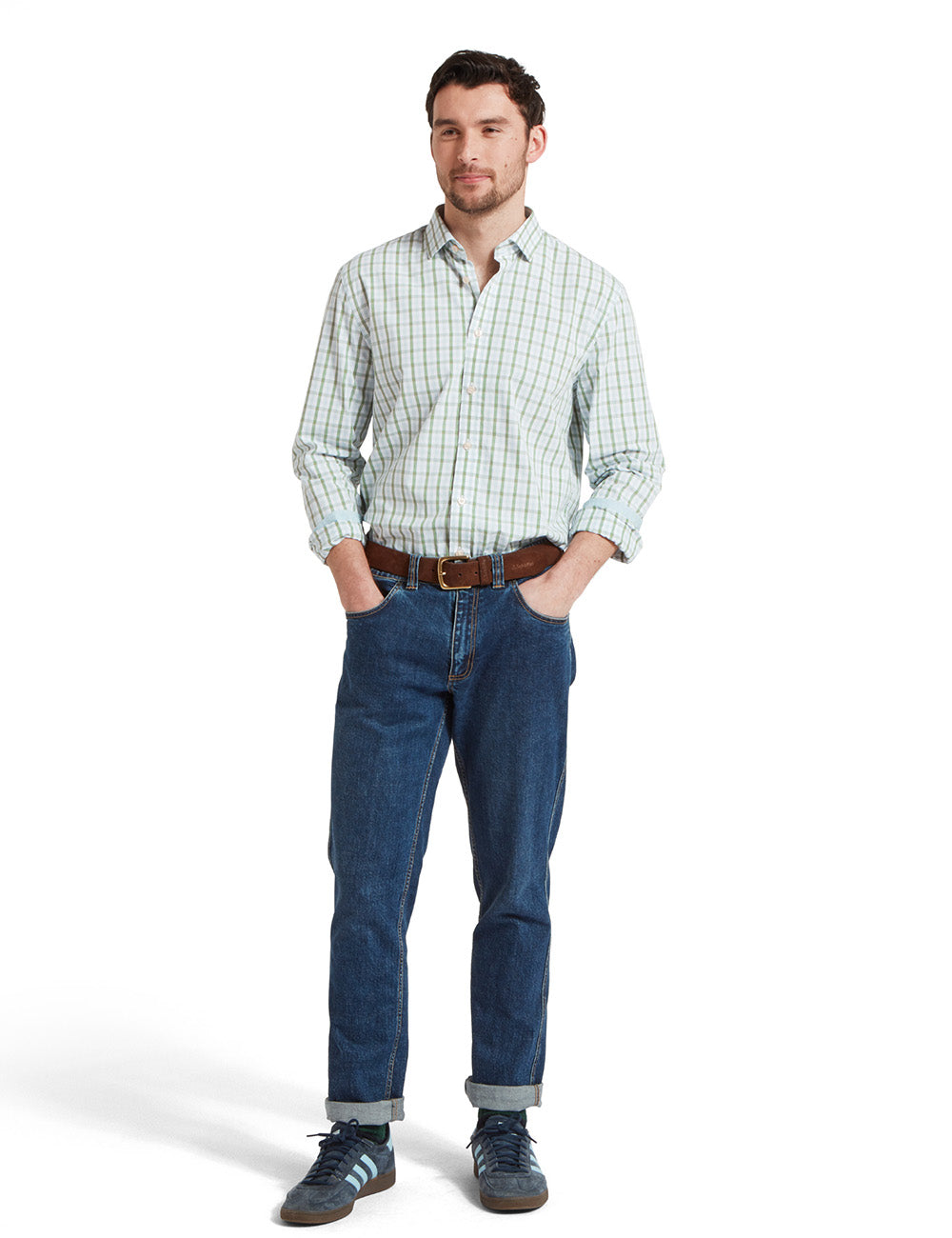 Schoffel Hebden Tailored Shirt - Green/Blue