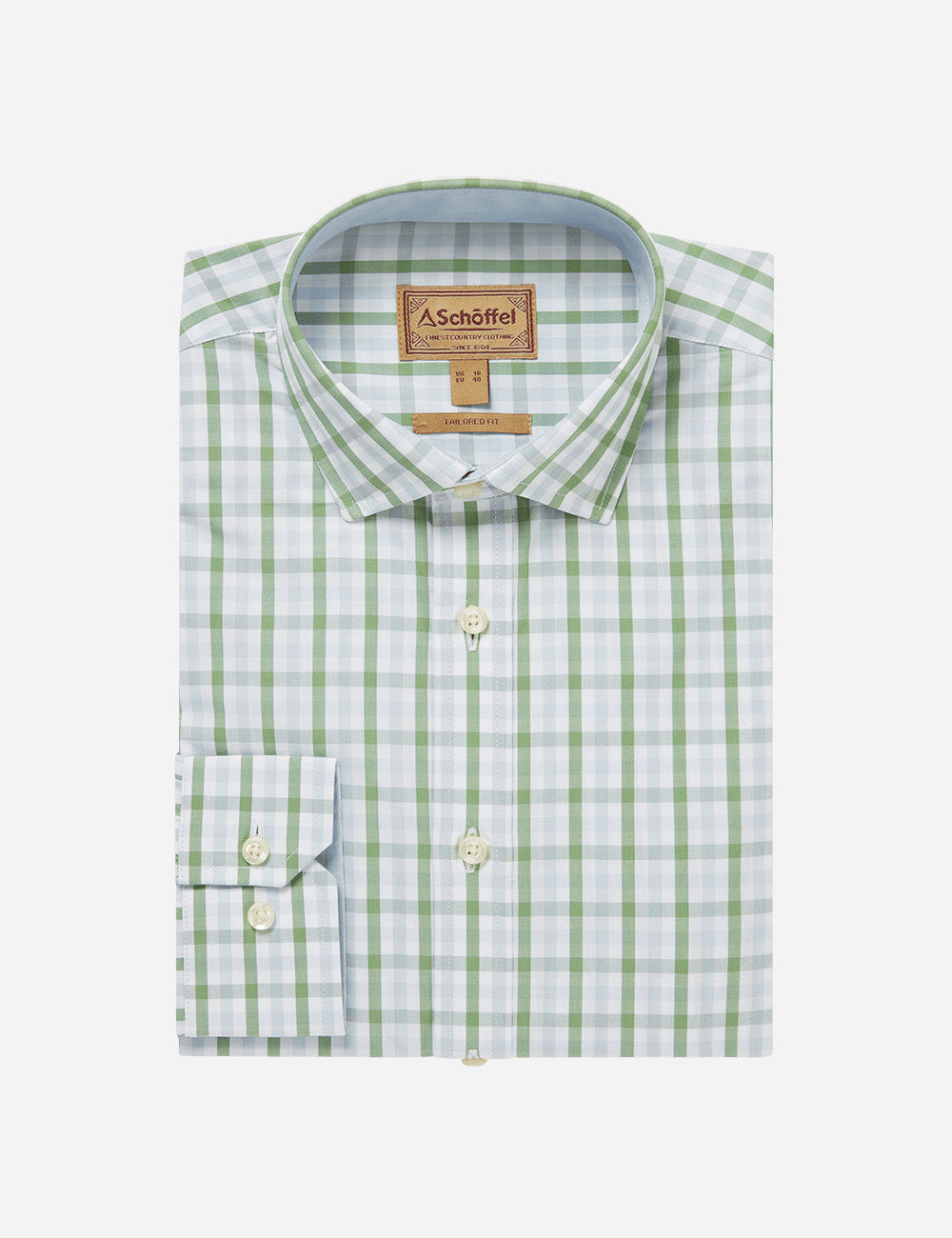 Schoffel Hebden Tailored Shirt - Green/Blue