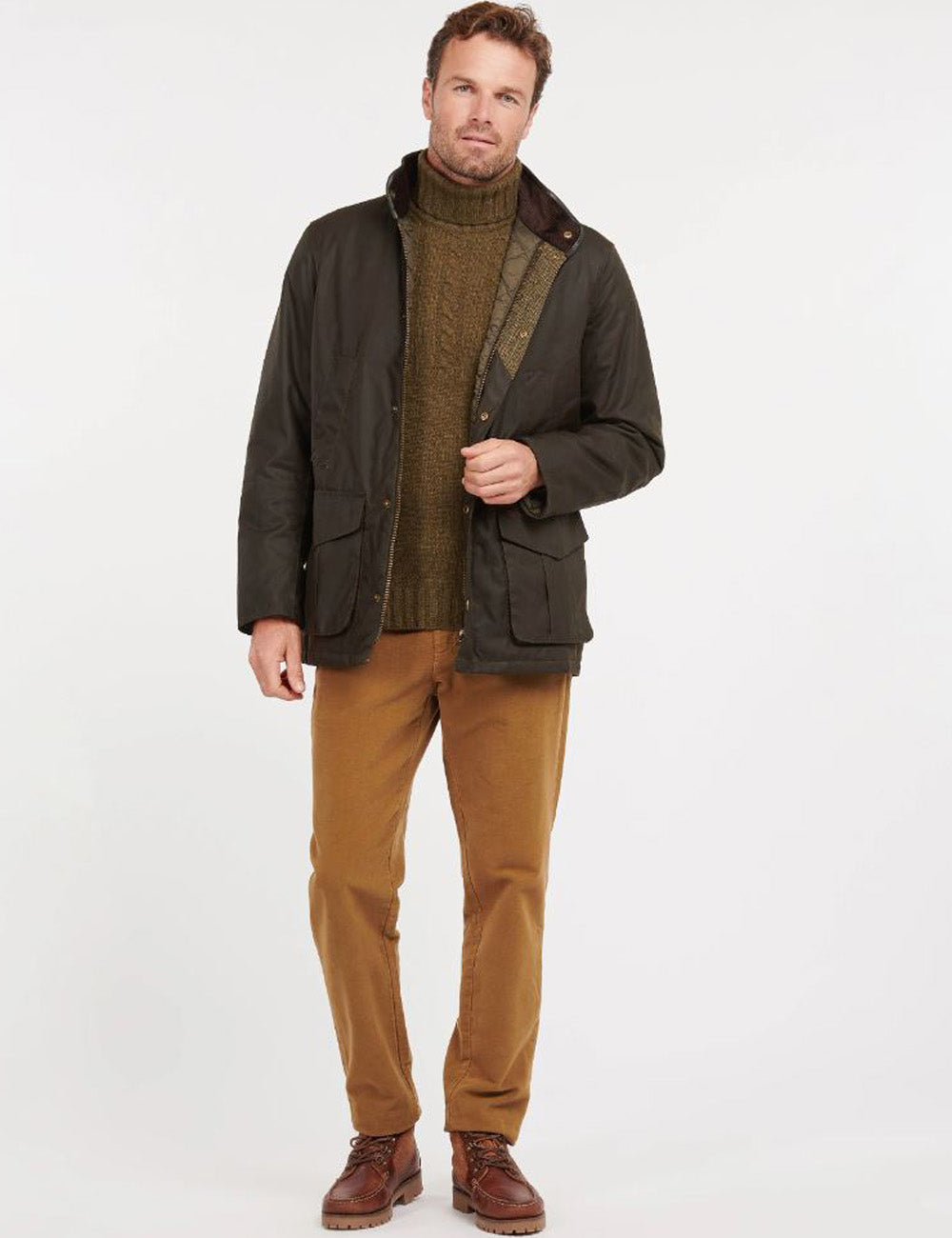 Barbour Hereford Wax Jacket - Olive