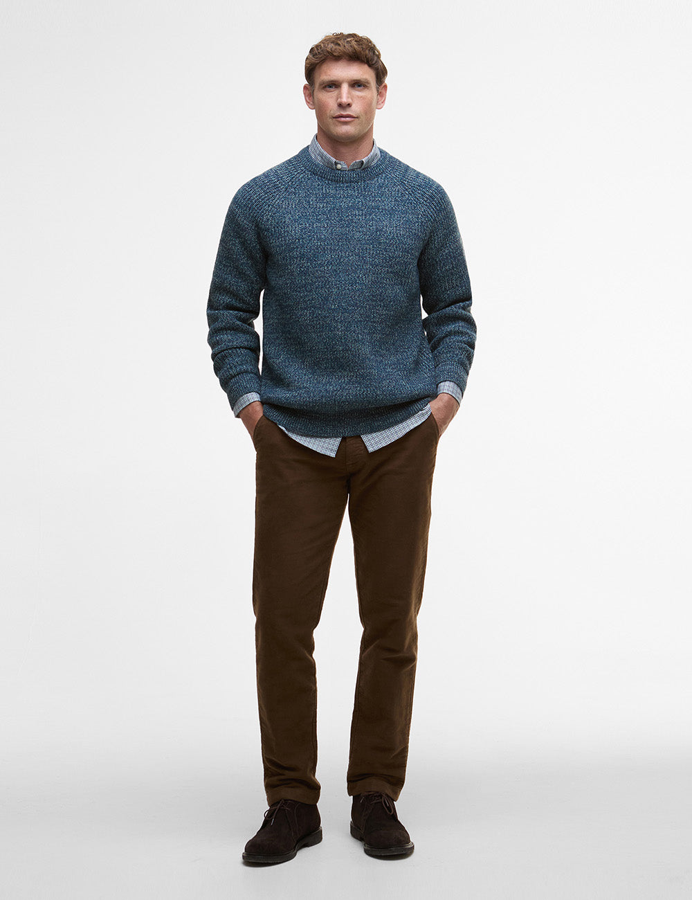 Barbour Horseford Crew Neck Jumper - Mallard Green