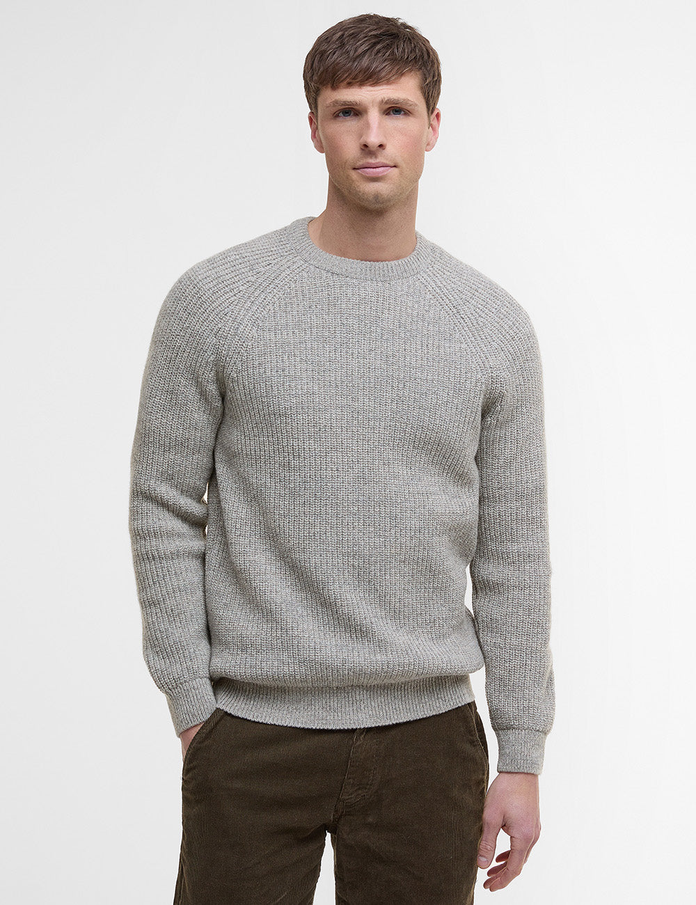 Barbour Horseford Crew Neck Jumper - Stone