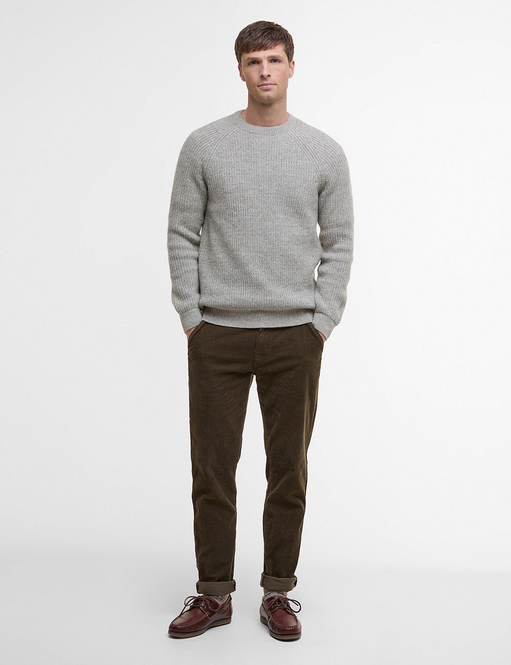 Barbour Horseford Crew Neck Jumper - Stone