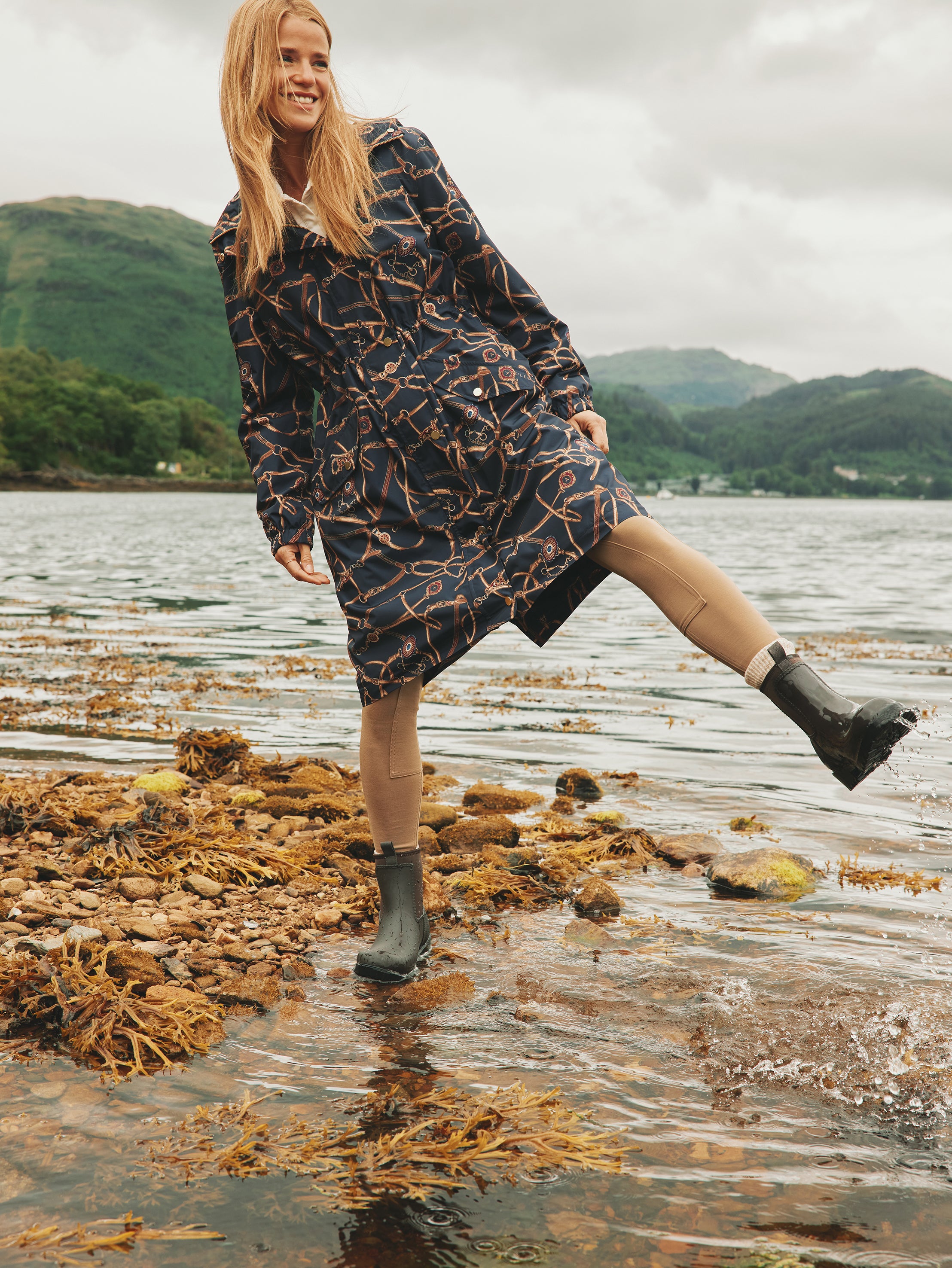 Joules Oakfield Short Ankle Wellies Chocolate Brown