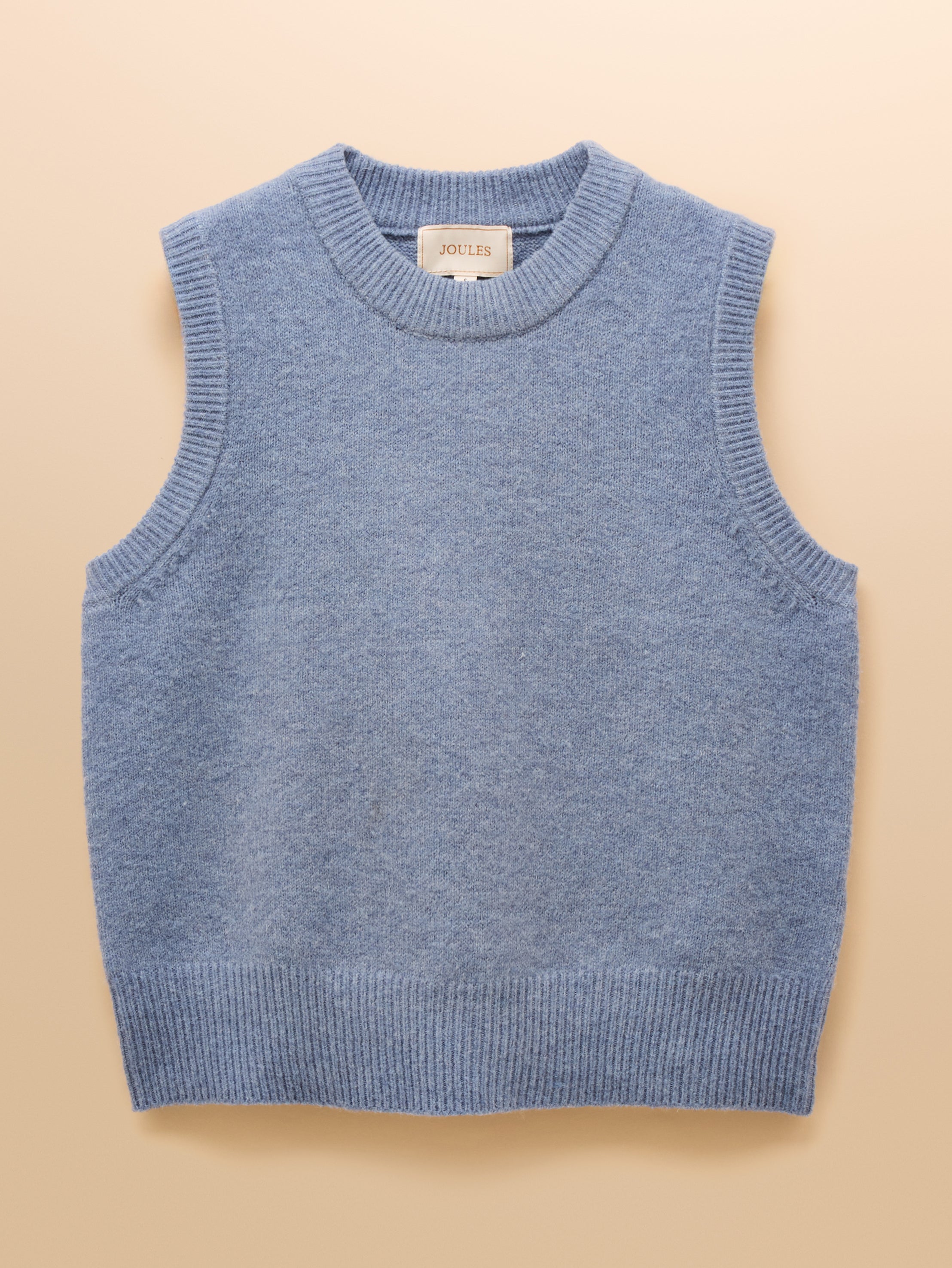 Joules Holly Blue Knitted Crew Neck Vest