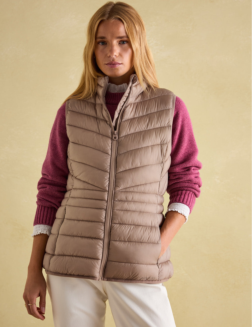 Joules Kenley Gilet - Pearl Grey