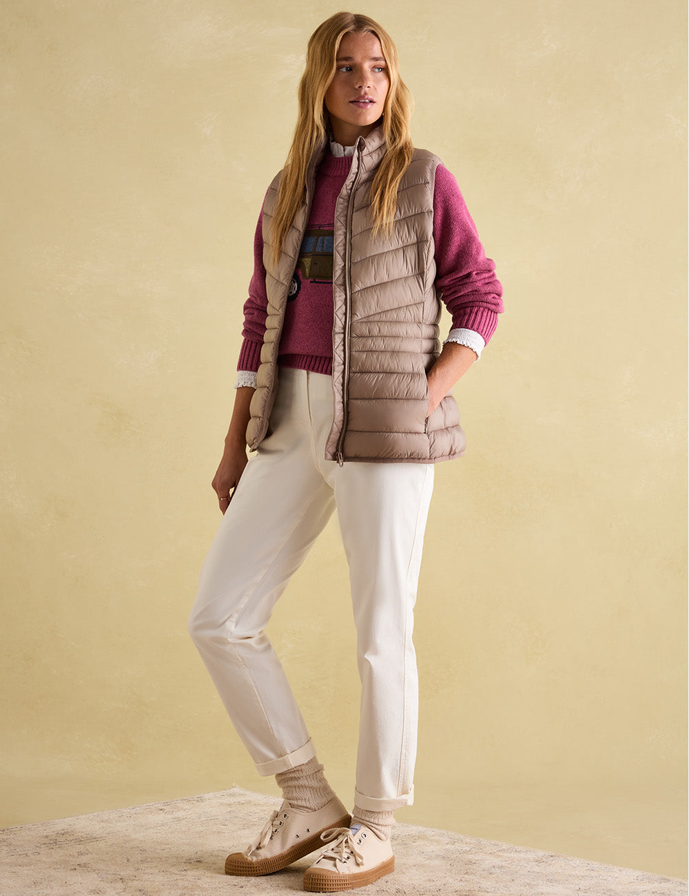 Joules Kenley Gilet - Pearl Grey