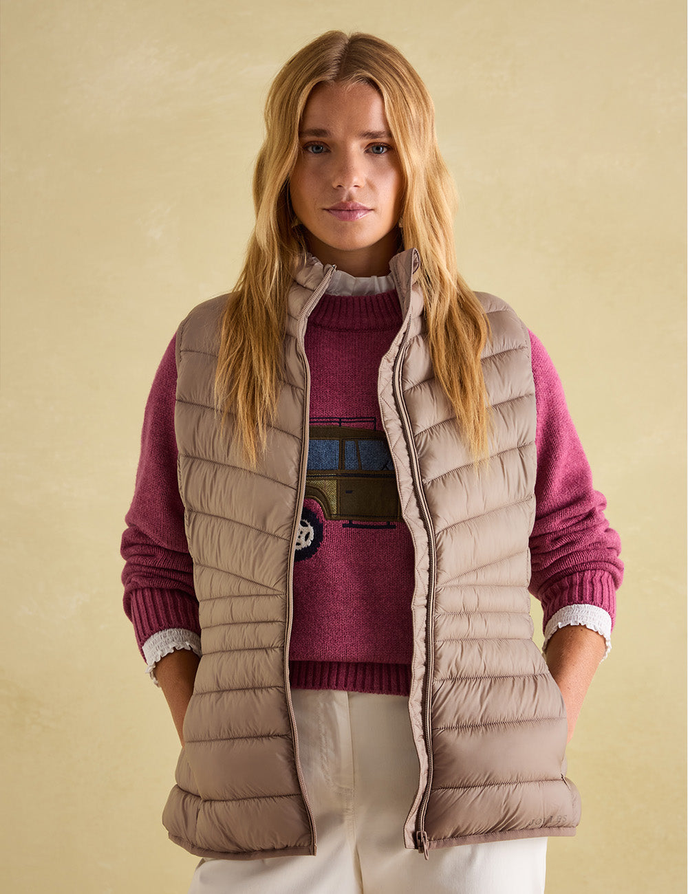 Joules Kenley Gilet - Pearl Grey