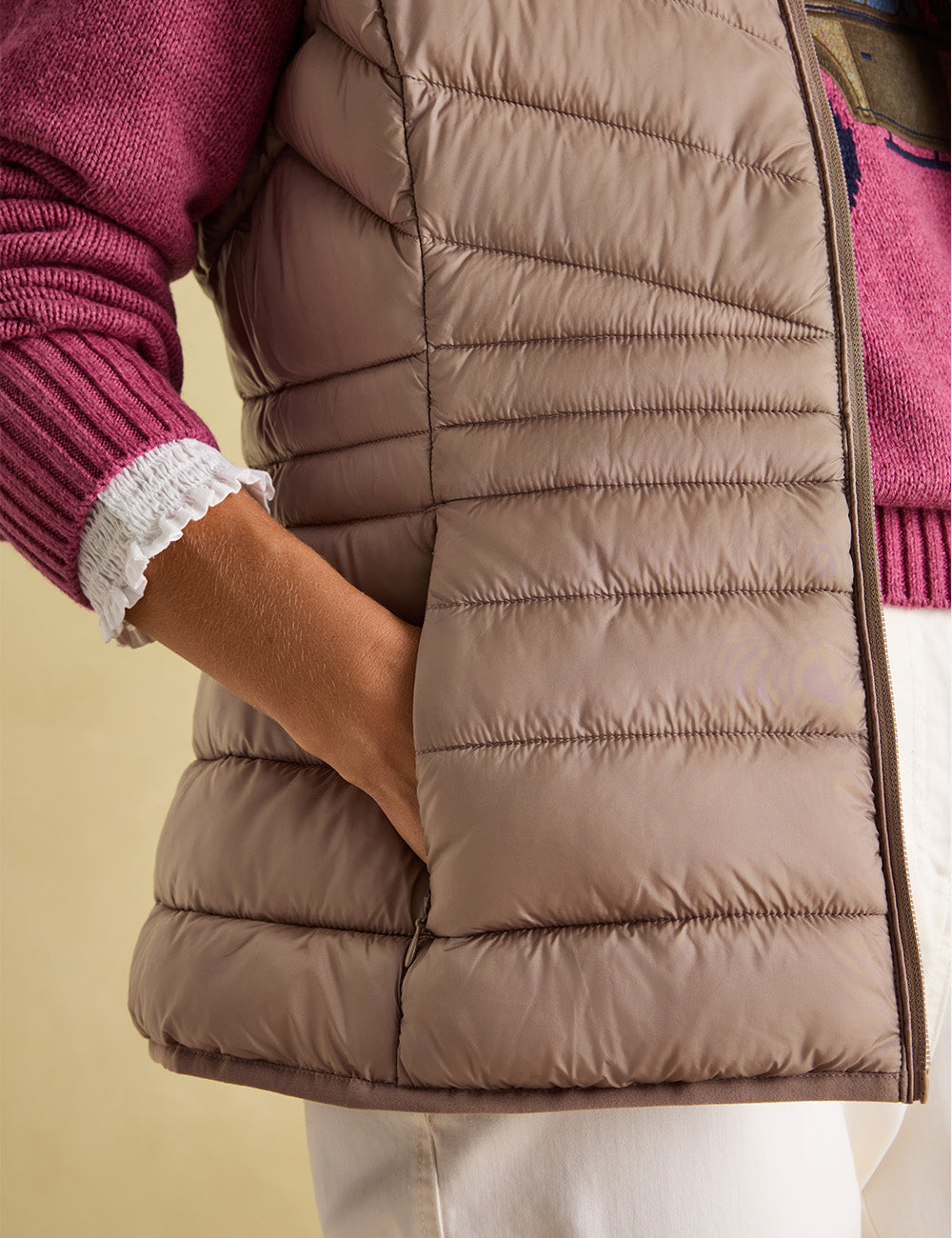 Joules Kenley Gilet - Pearl Grey