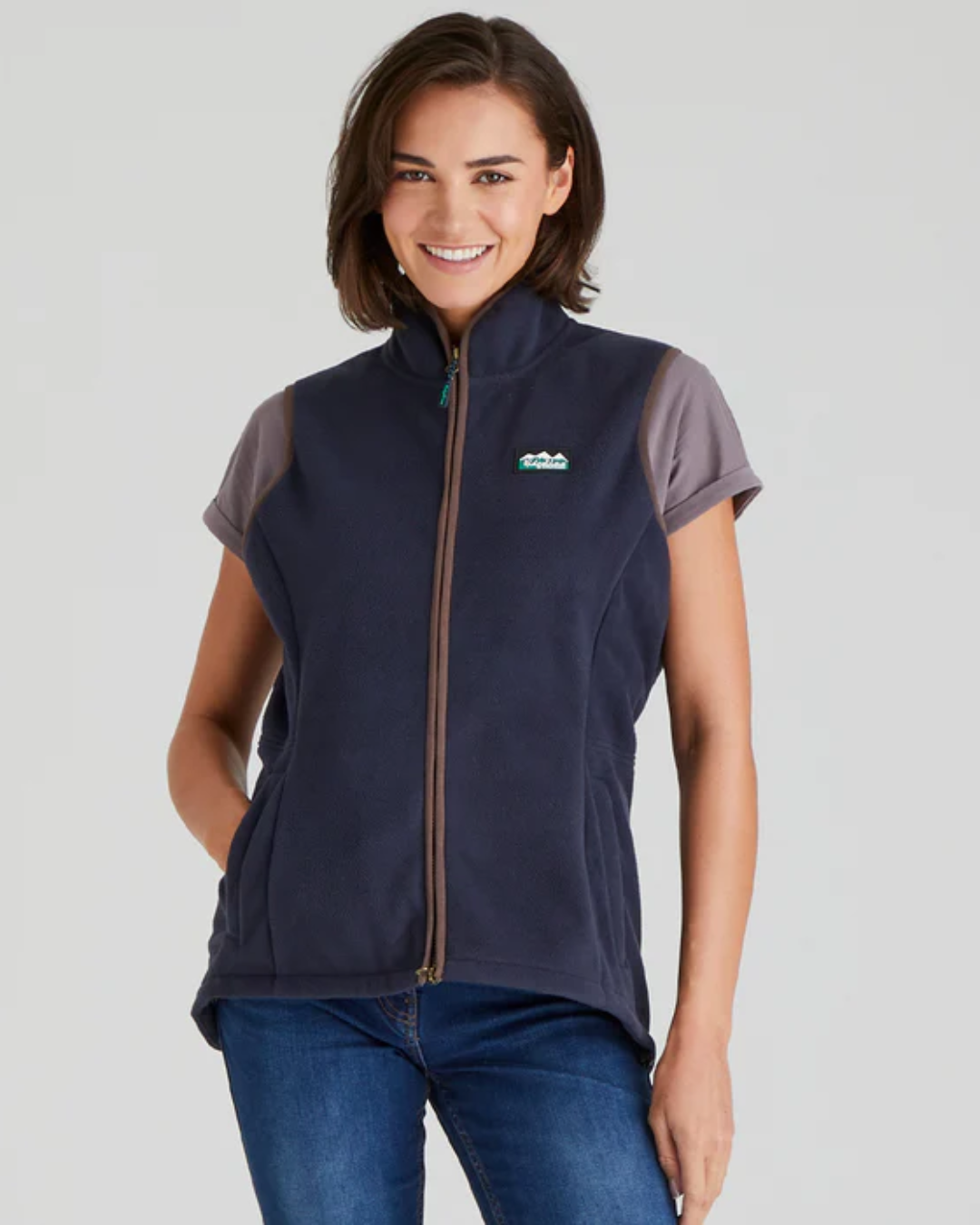 Ridgeline Womens Kodiak Fleece Gilet - Navy