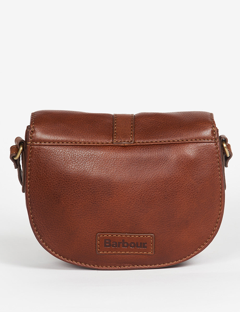 Barbour Laire Leather Saddle Bag - Brown