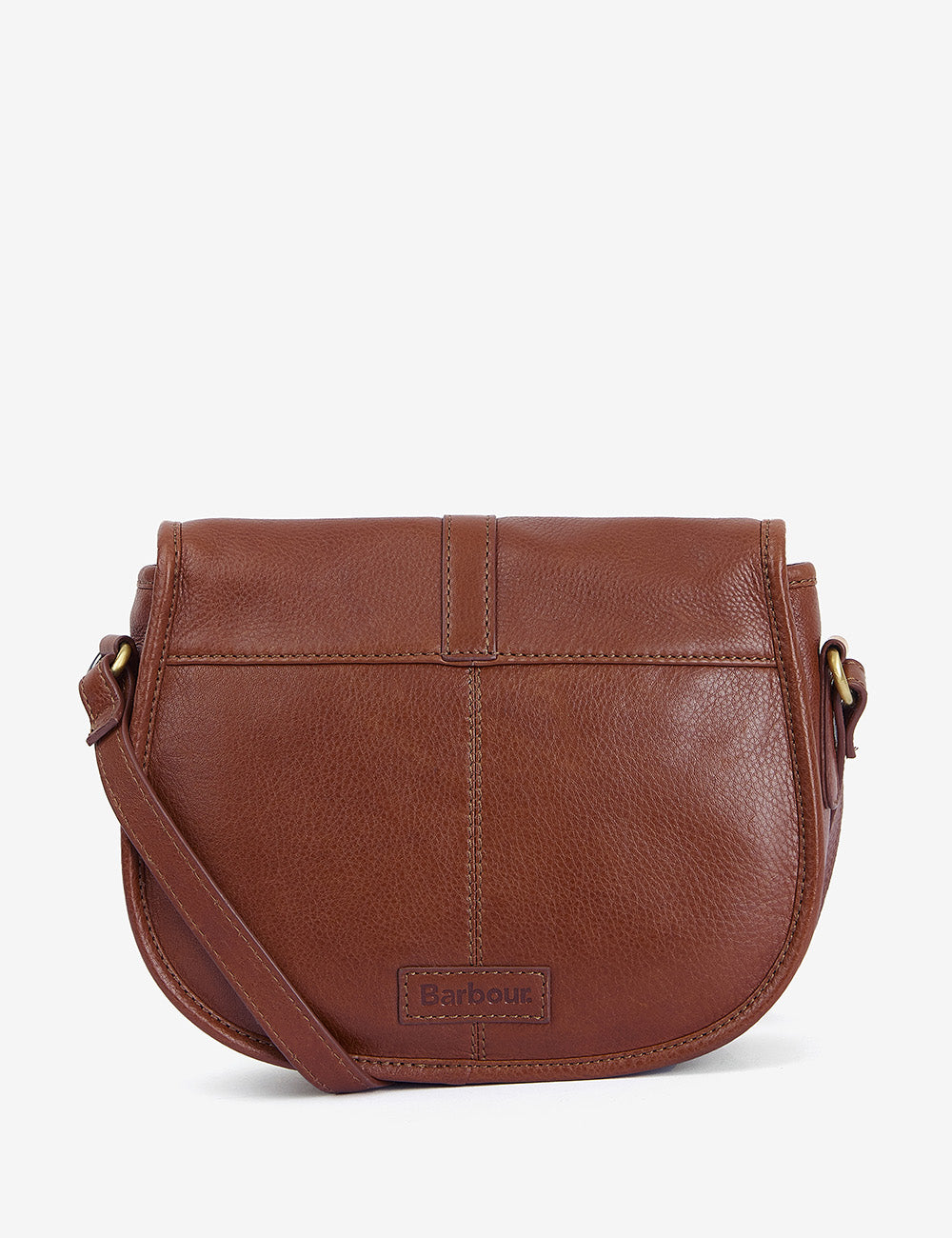 Barbour Laire Medium Leather Saddle Bag - Brown