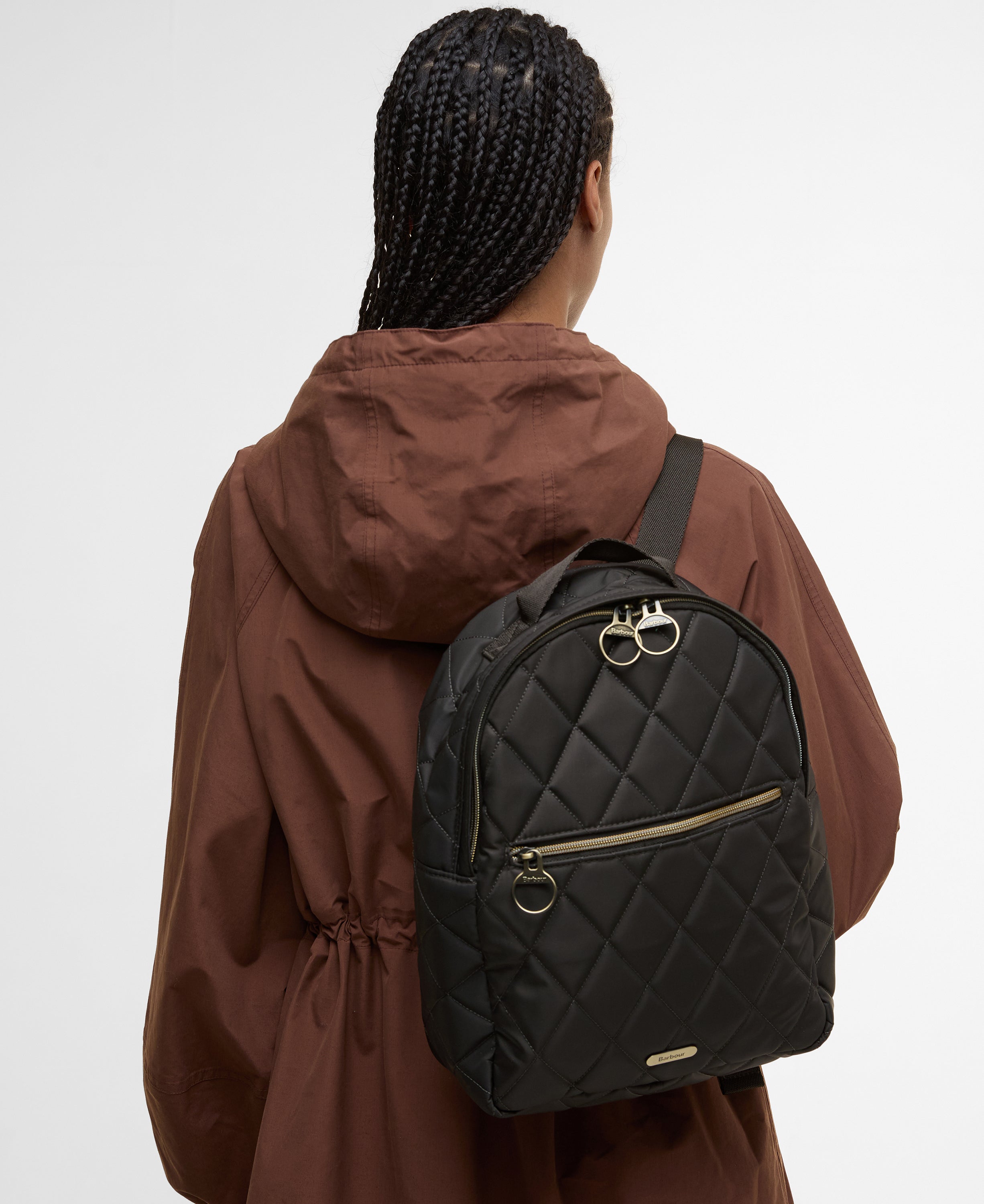 Barbour Quilted Backpack Olive