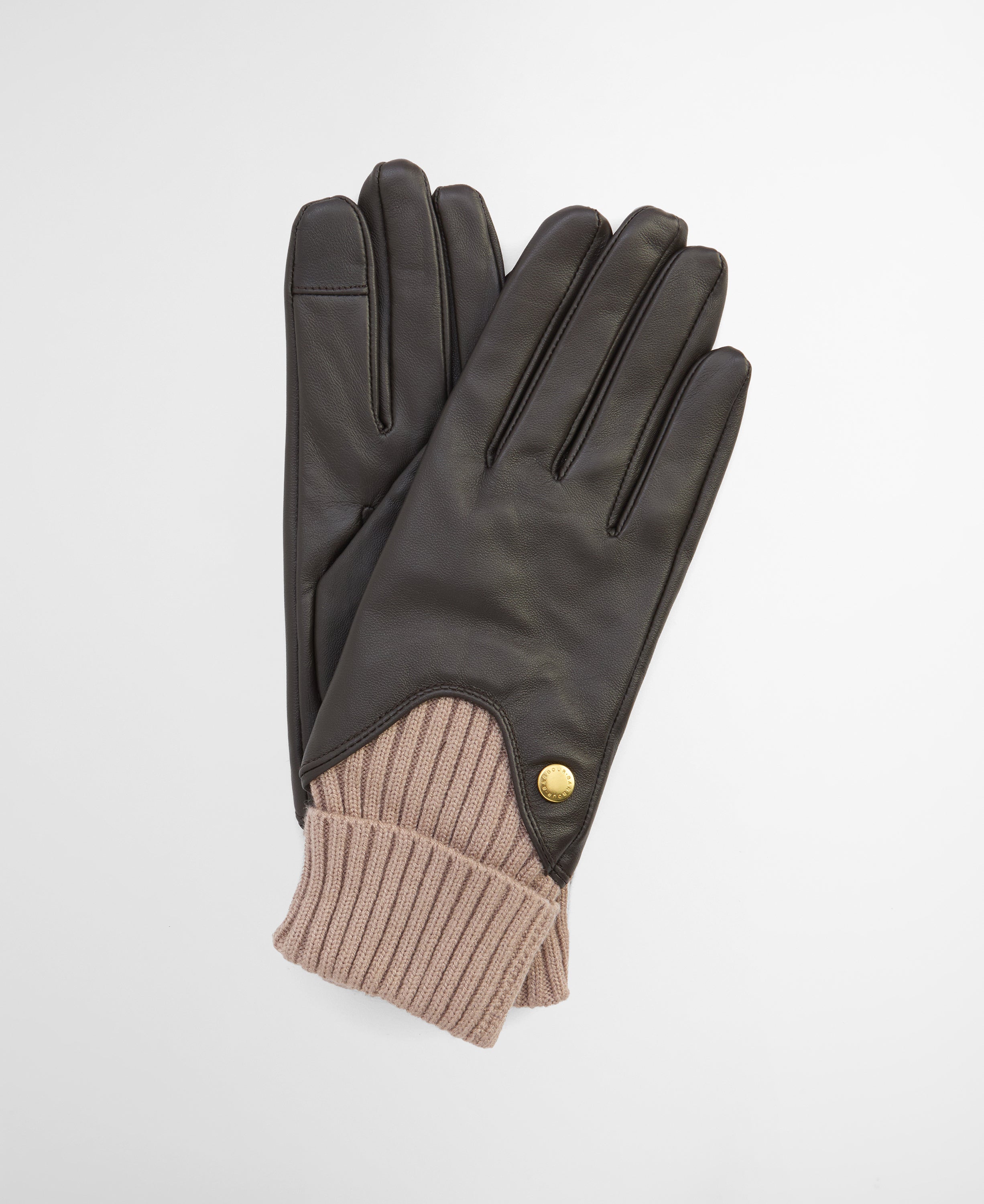 Barbour Deanna Leather Gloves Camel