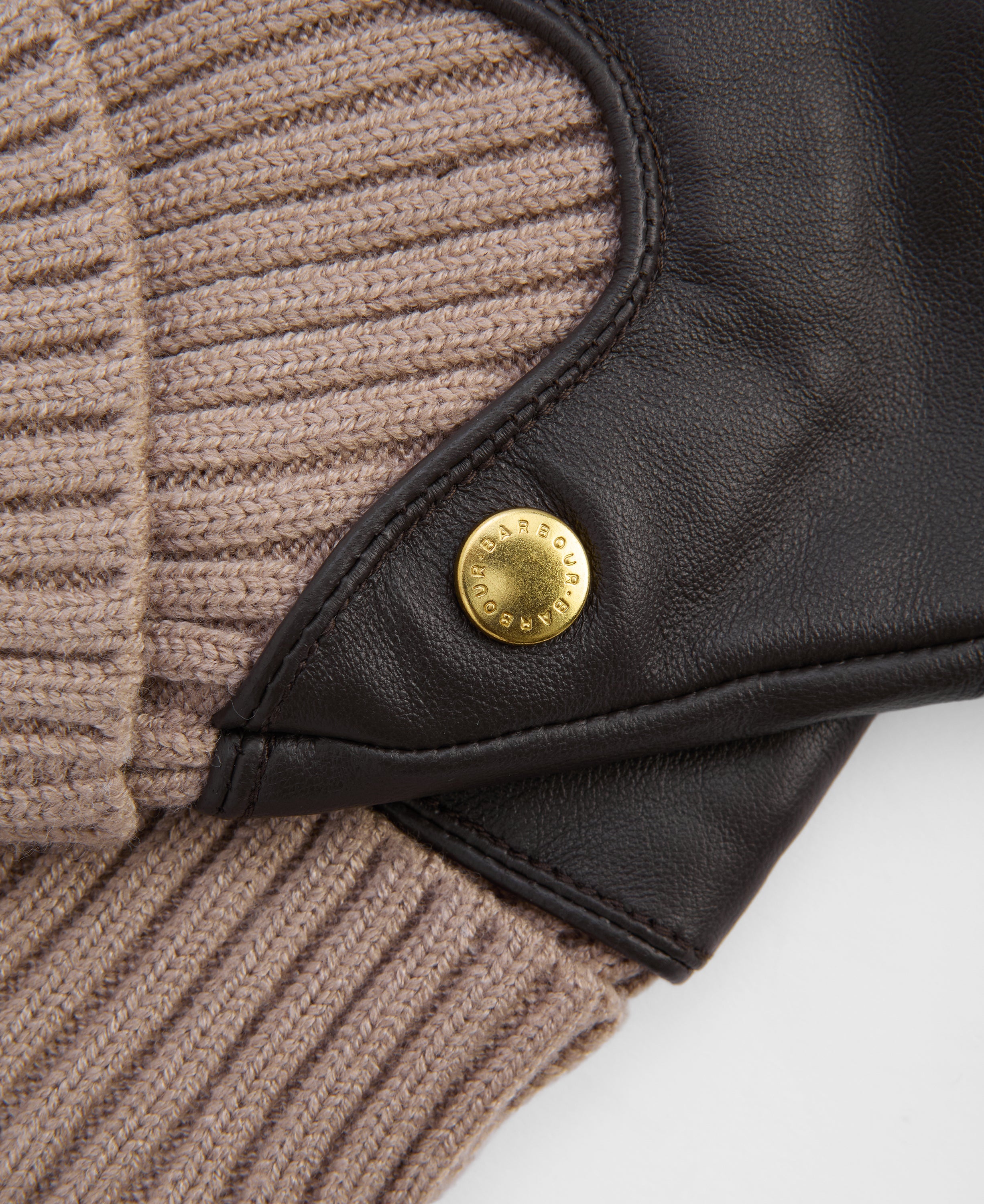 Barbour Deanna Leather Gloves Camel
