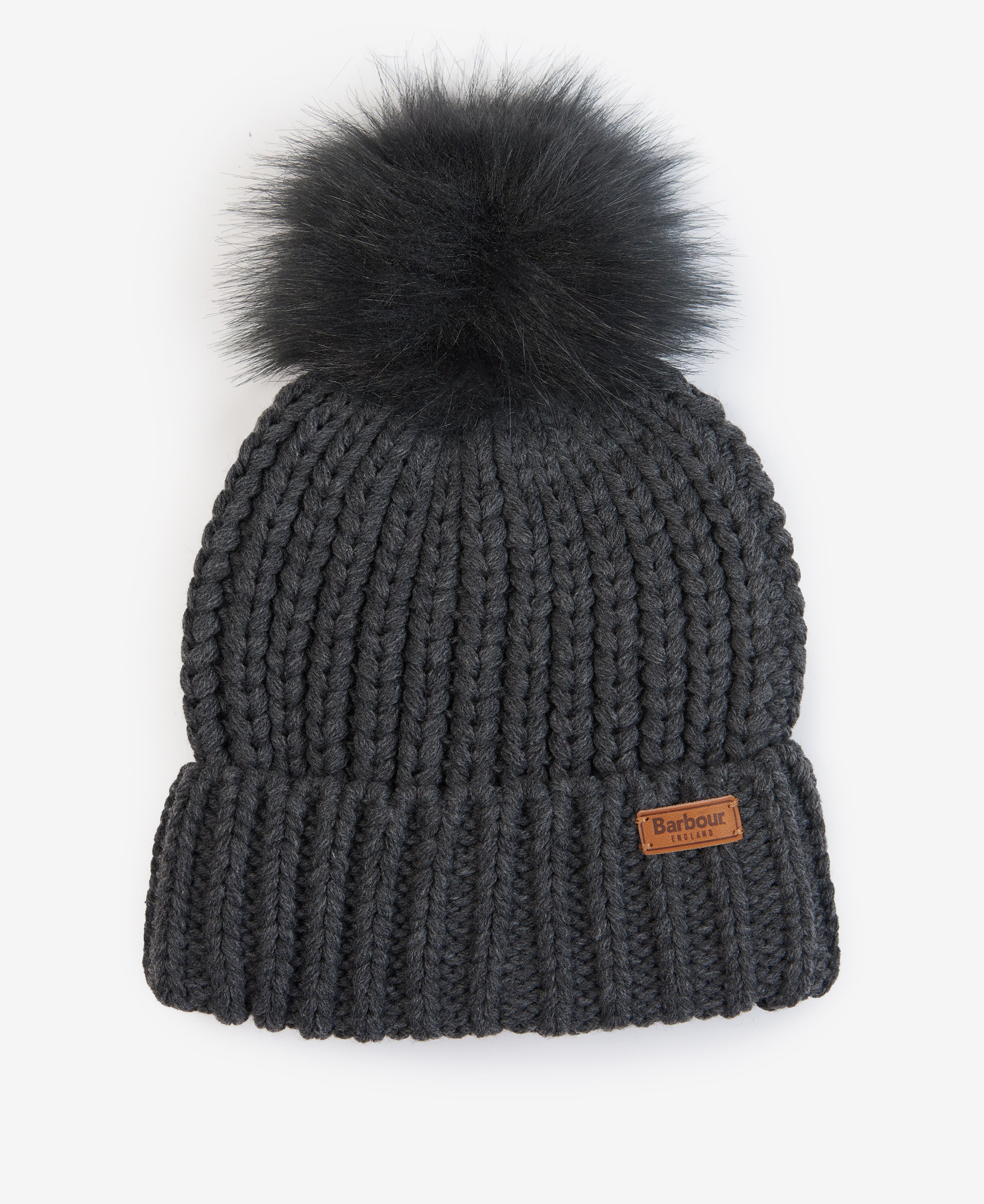 Barbour Saltburn Beanie Hat Charcoal