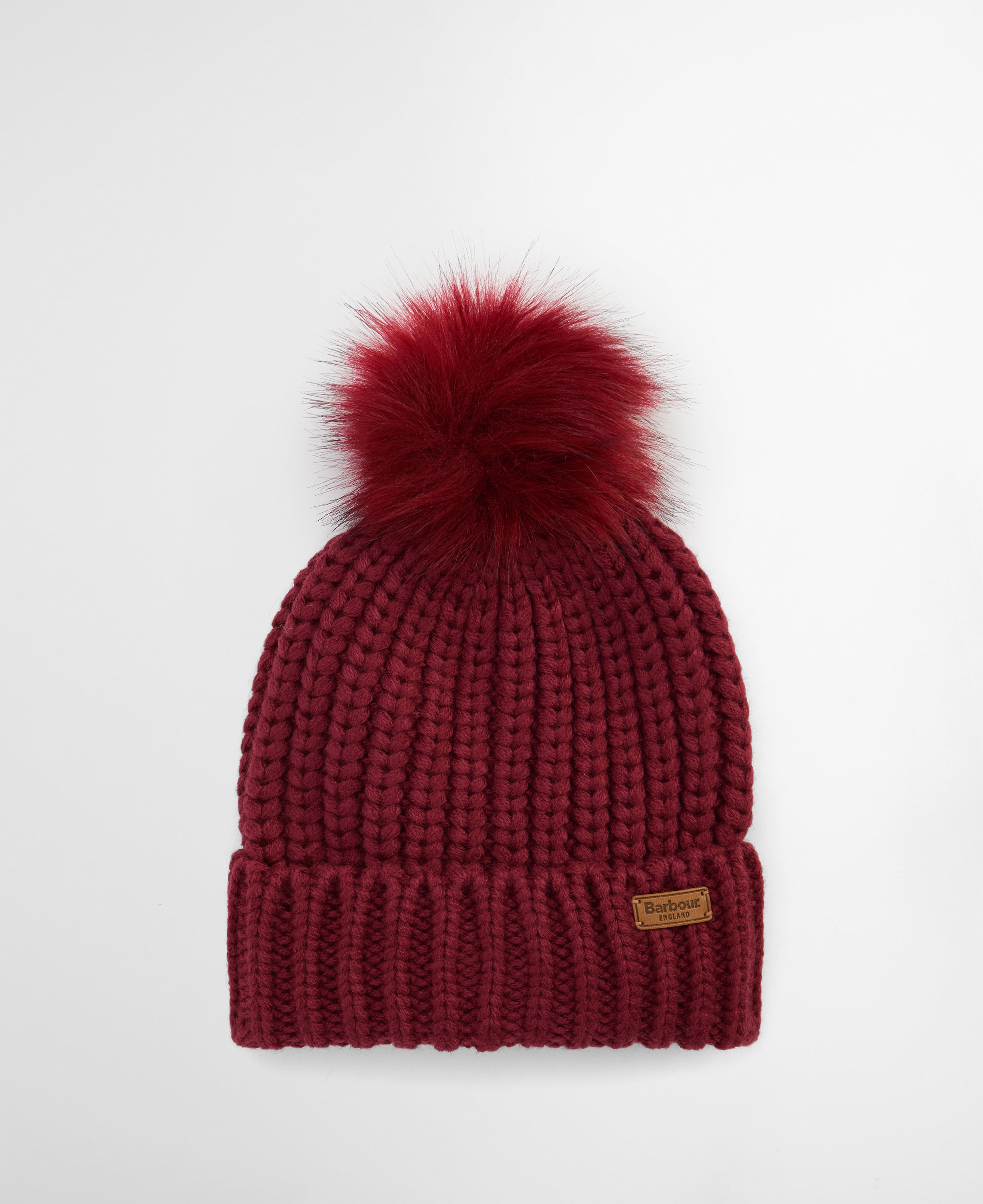 Barbour Saltburn Beanie Hat Red