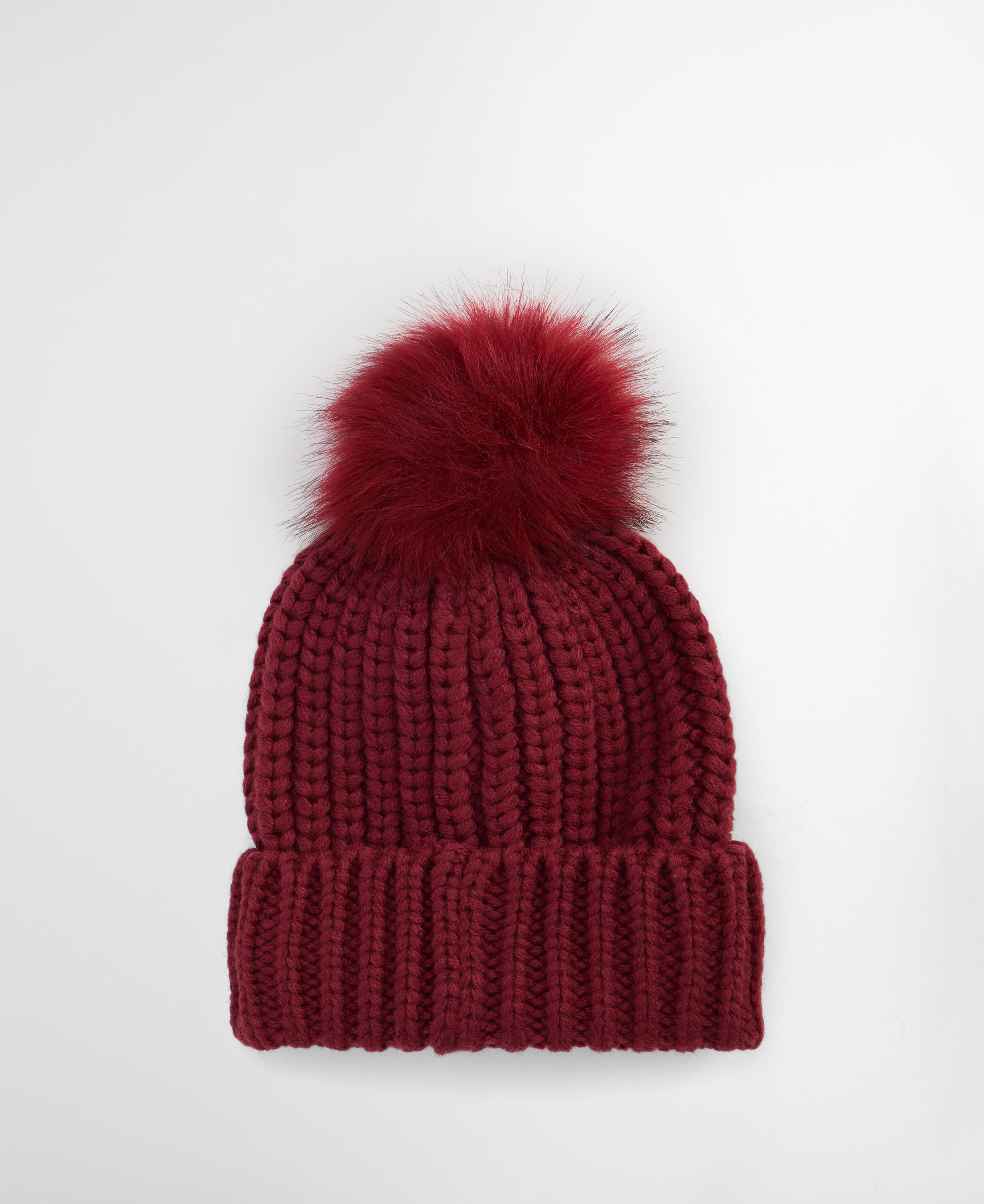 Barbour Saltburn Beanie Hat Red