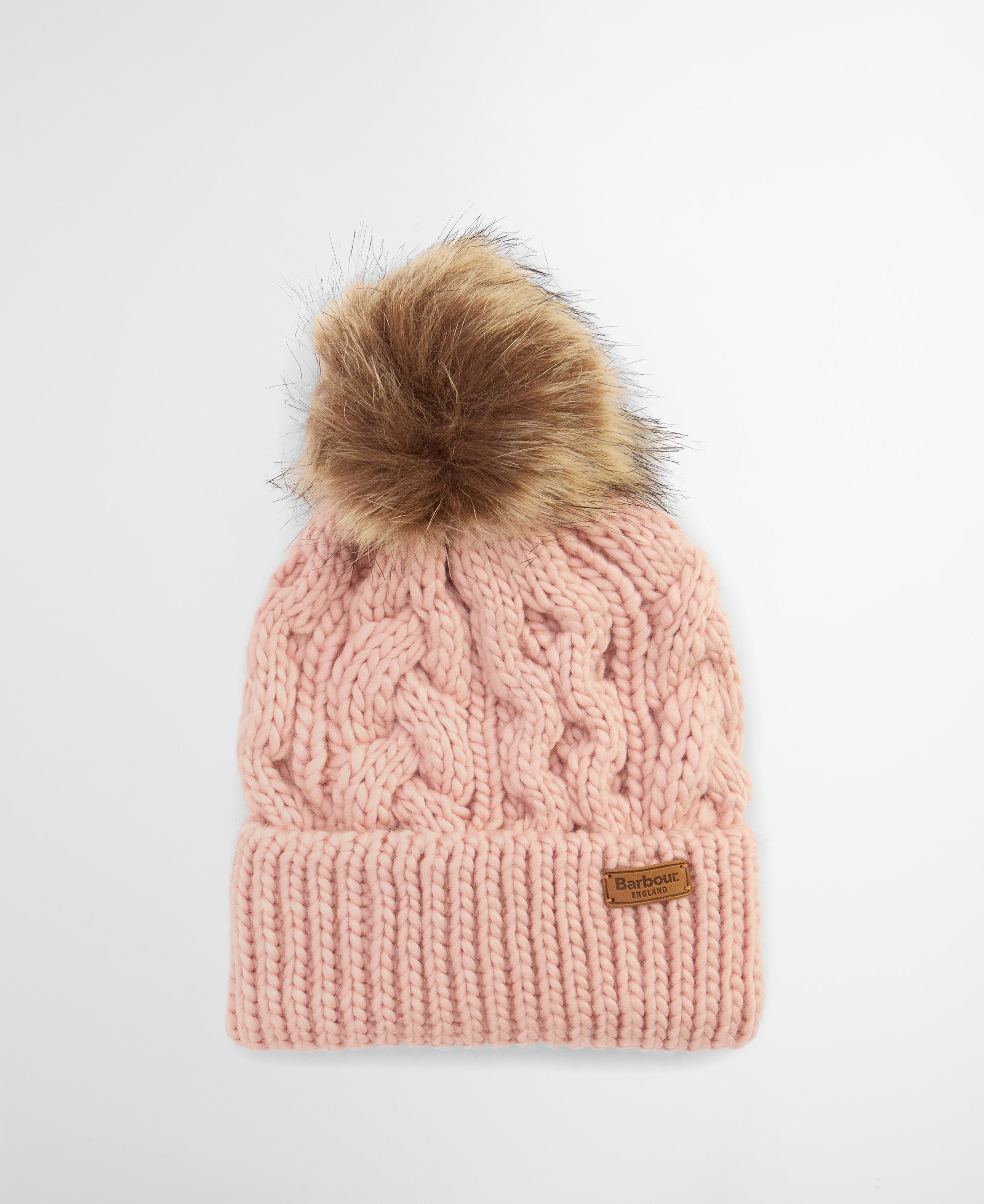 Barbour Penshaw Beanie Hat Blush