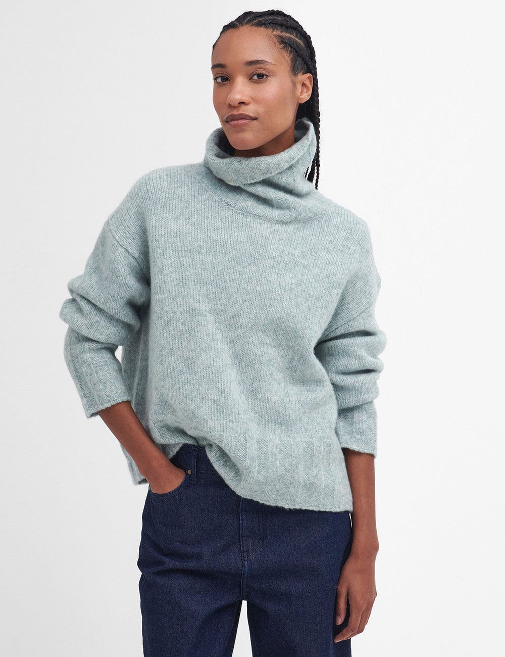 Barbour Anita Knitted Jumper - Soft Mint