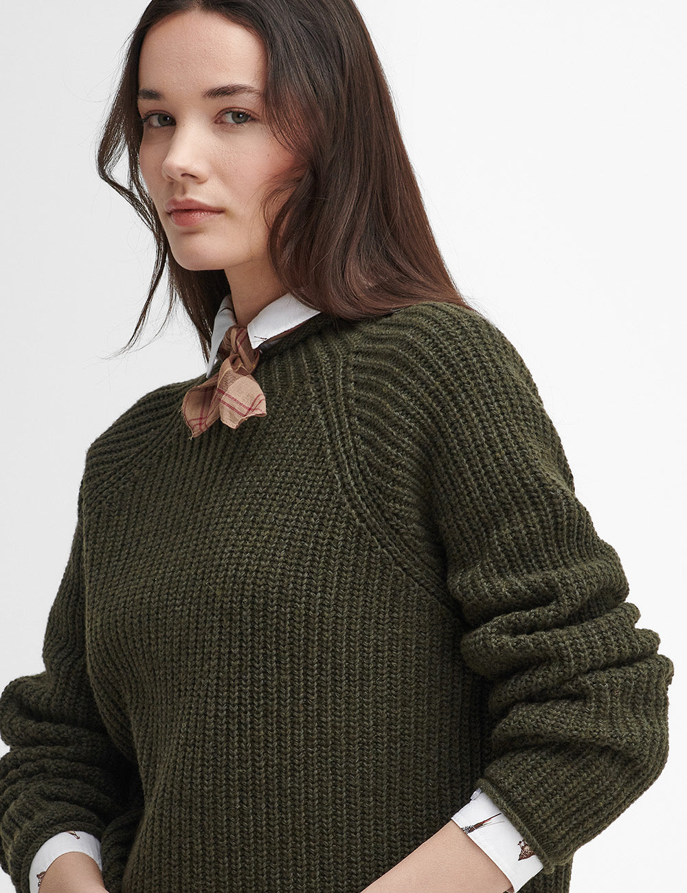 Barbour Willows Knitted Jumper - Olive