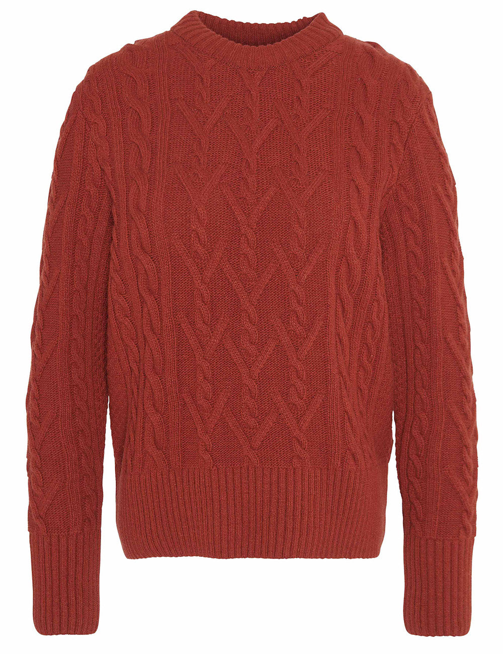 Barbour Solway Knitted Jumper - Spiced Pumpkin