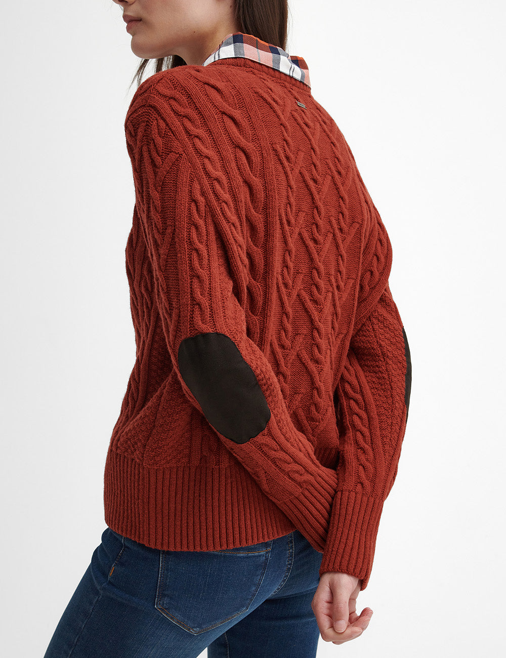 Barbour Solway Knitted Jumper - Spiced Pumpkin