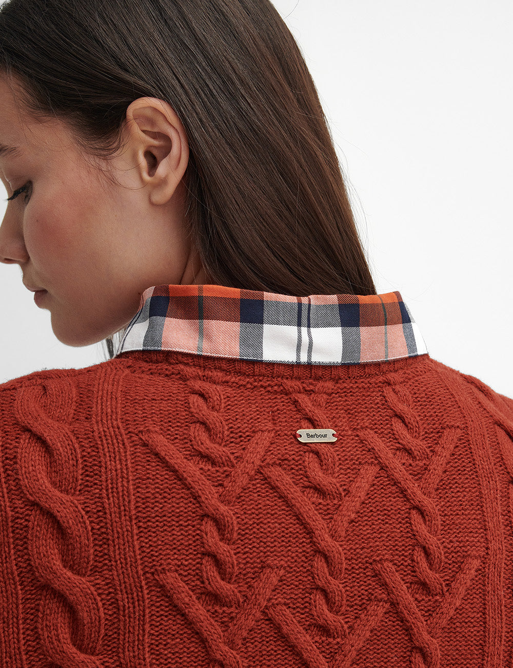 Barbour Solway Knitted Jumper - Spiced Pumpkin