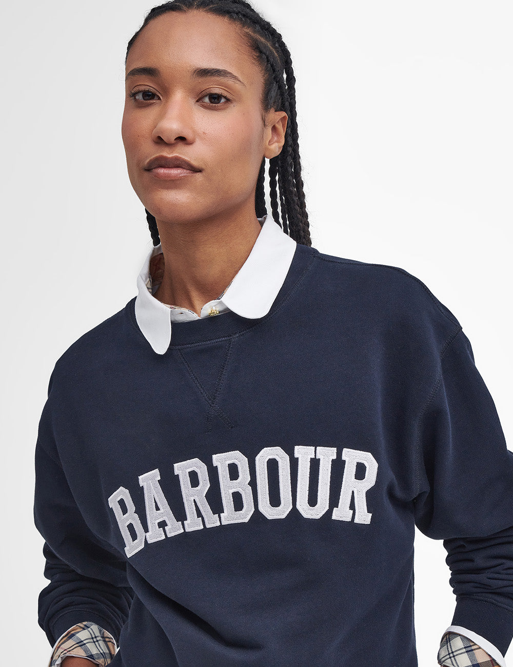 Barbour Northumberland Sweatshirt - Navy/Cloud