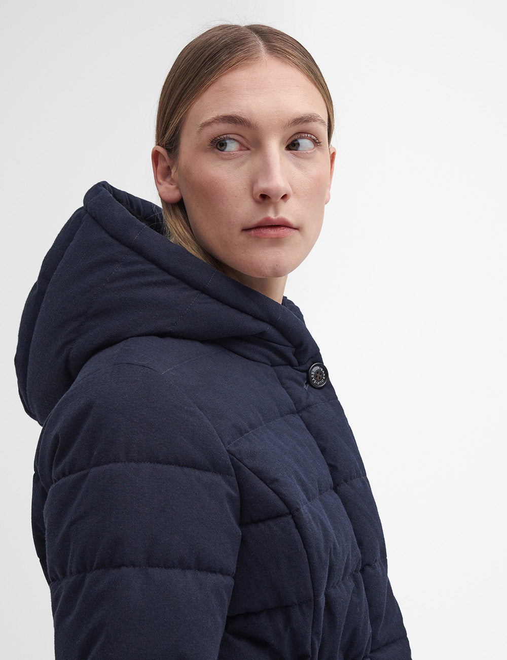 Barbour Clarence Puffer Coat - Dark Navy