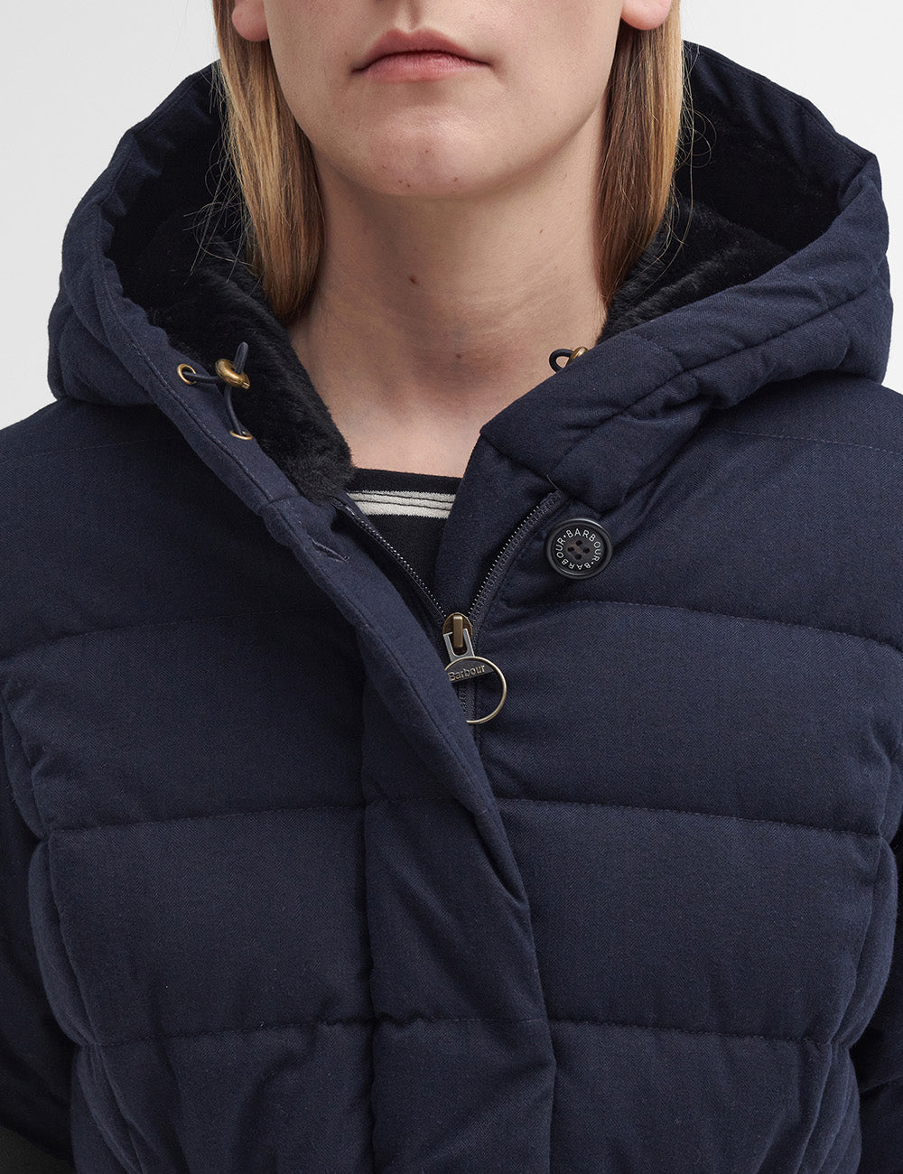 Barbour Clarence Puffer Coat - Dark Navy